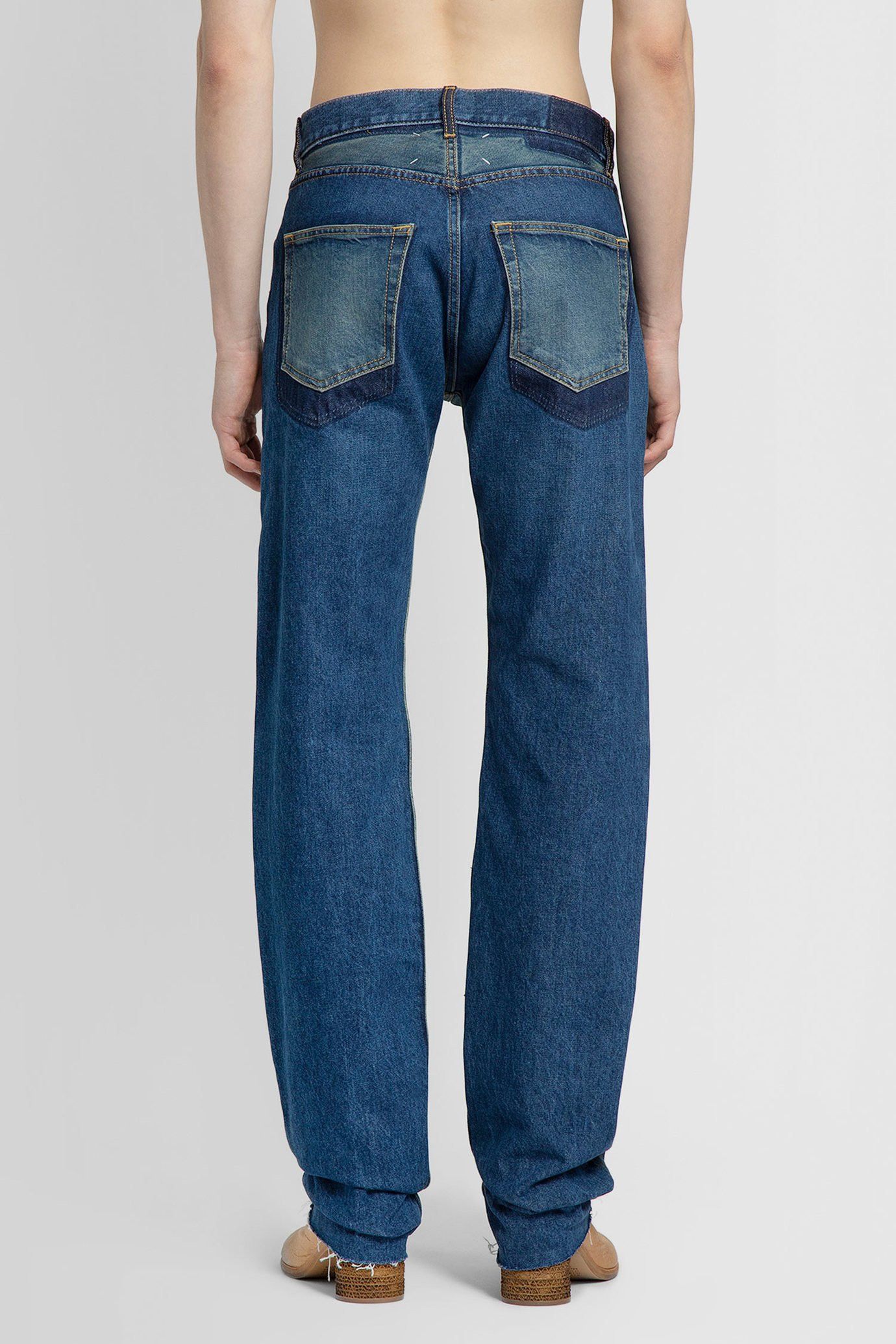 Maison Margiela × Ralph Lauren × The Row Maison Margiela Two-Toned Deconstructed Jeans Size US 30 / EU 46 - 3 Thumbnail