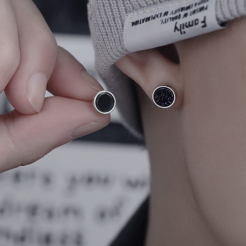 Jewelry × Sterling Silver One pairs Hip-hop Earrings Gothic Punk Chrome Jewelry Spike Size ONE SIZE - 1 Thumbnail