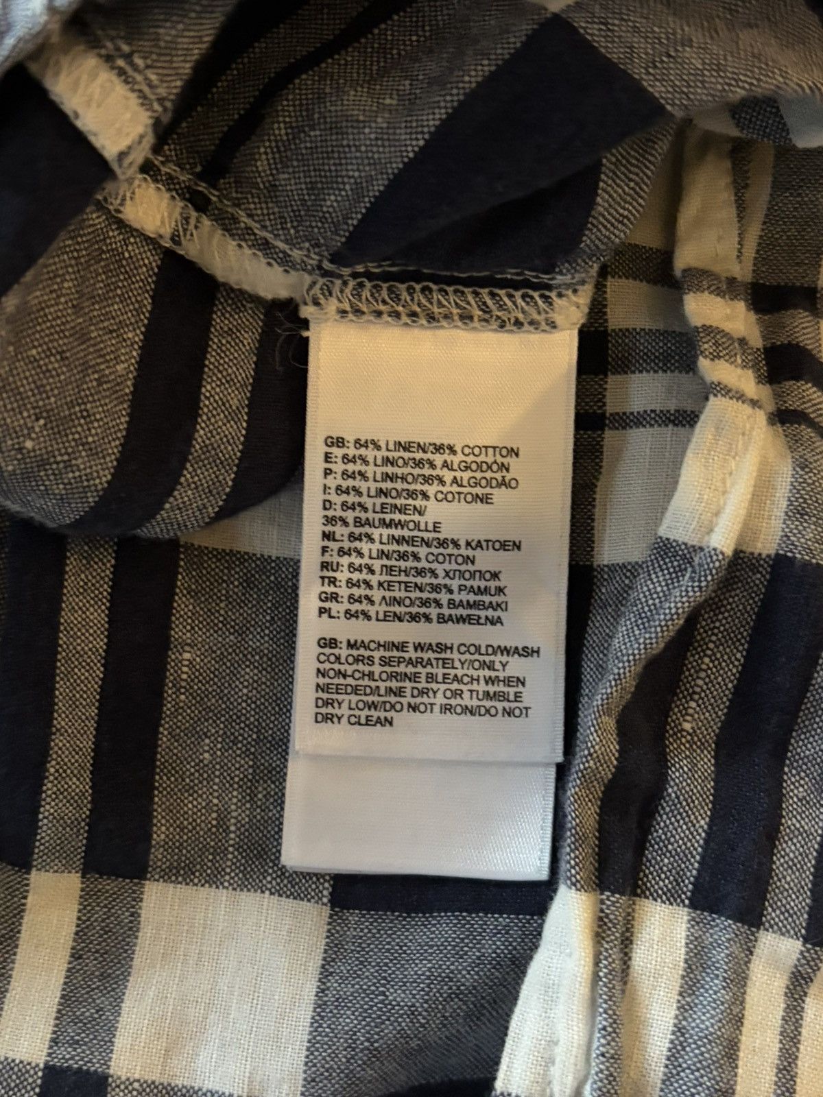 The North Face Linen Plaid Button Down Shirt Size US M / EU 48-50 / 2 - 4 Thumbnail