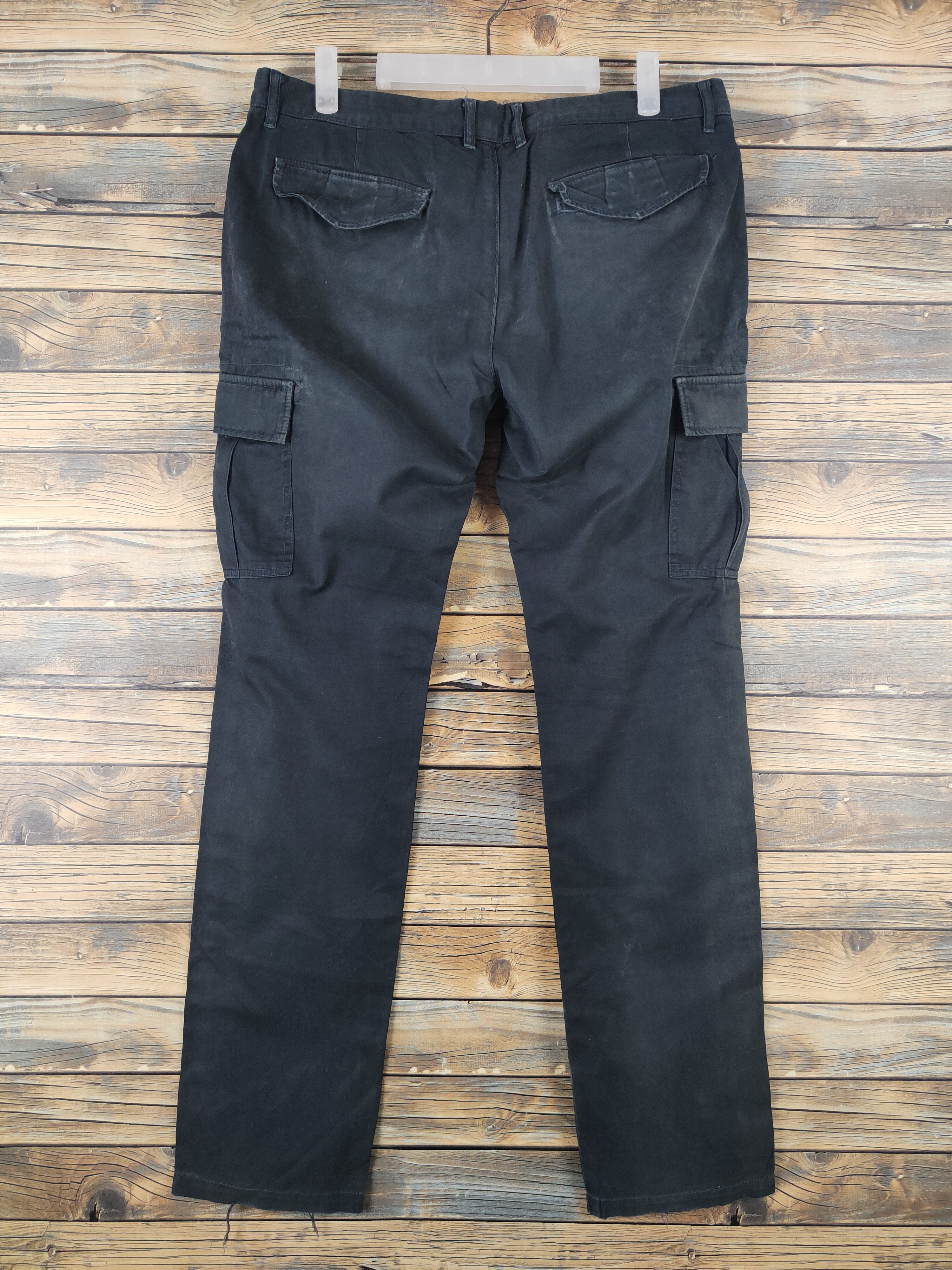 Japanese Brand DL Crowded Black Multipocket Tactical Cargo Pants #1399 Size US 32 / EU 48 - 7 Thumbnail