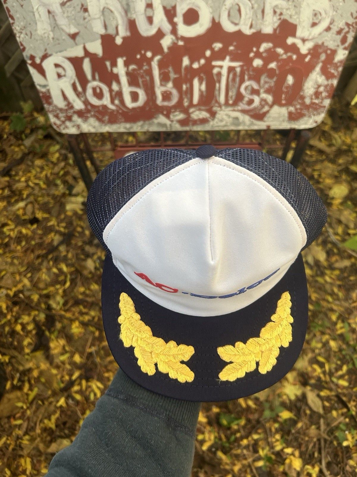 Vintage 80s trucker hat AC Delco batteries racing gold leaf made USA Size ONE SIZE - 3 Thumbnail