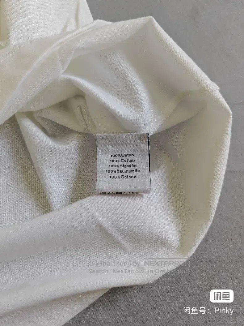 Hermes Hermes Men's Robot Short Sleeve T-Shirt, White, Pure Cotto Size US M / EU 48-50 / 2 - 5 Thumbnail