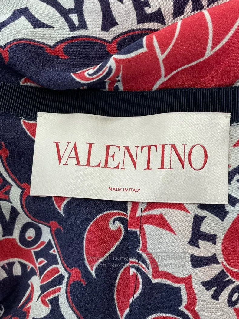 Other Valentino Black color-blocked silk print dress Size M / US 6-8 / IT 42-44 - 4 Thumbnail