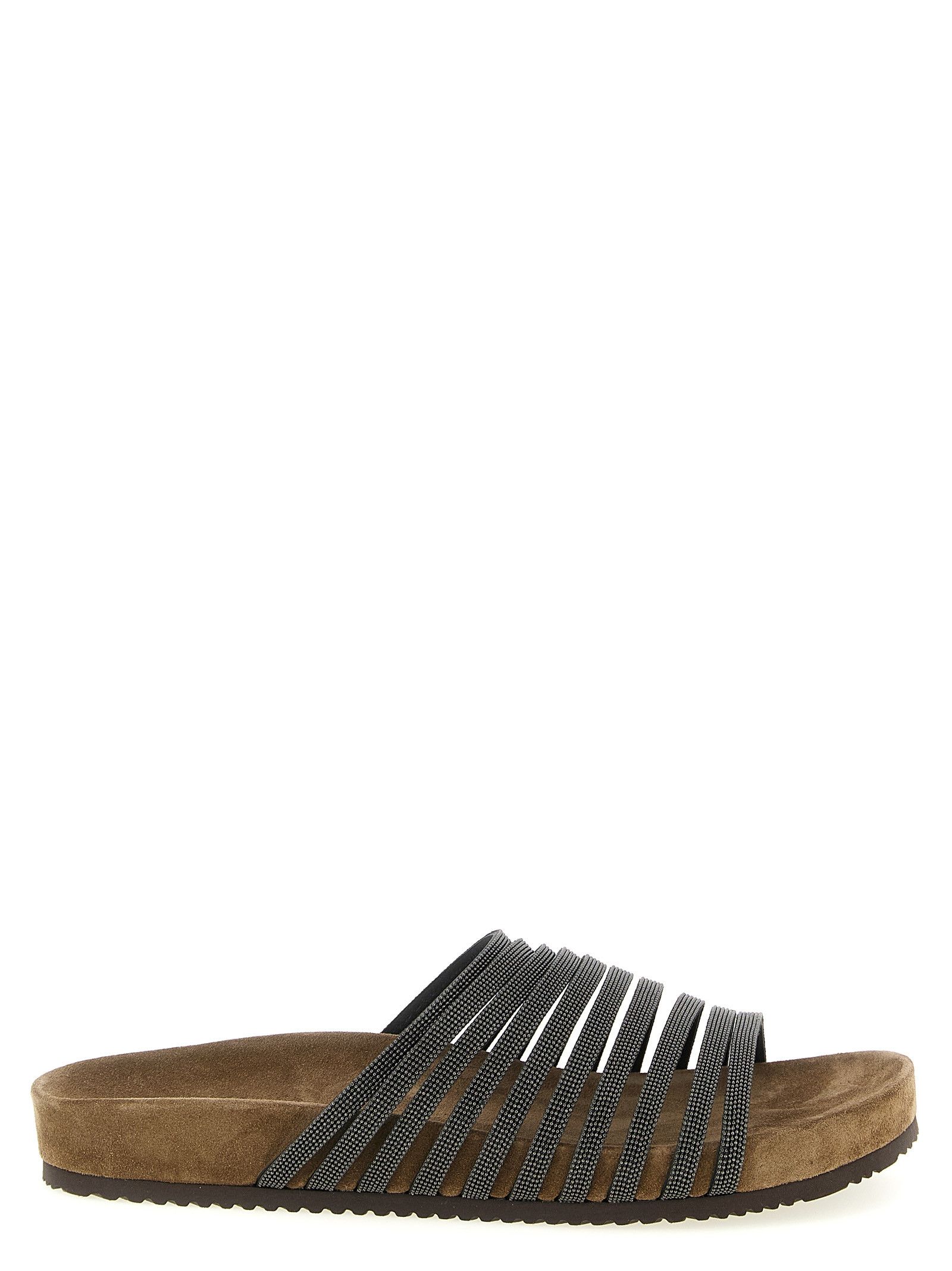 Brunello Cucinelli 'Precious Straps' slides Size US 9 / IT 39 - 1 Thumbnail