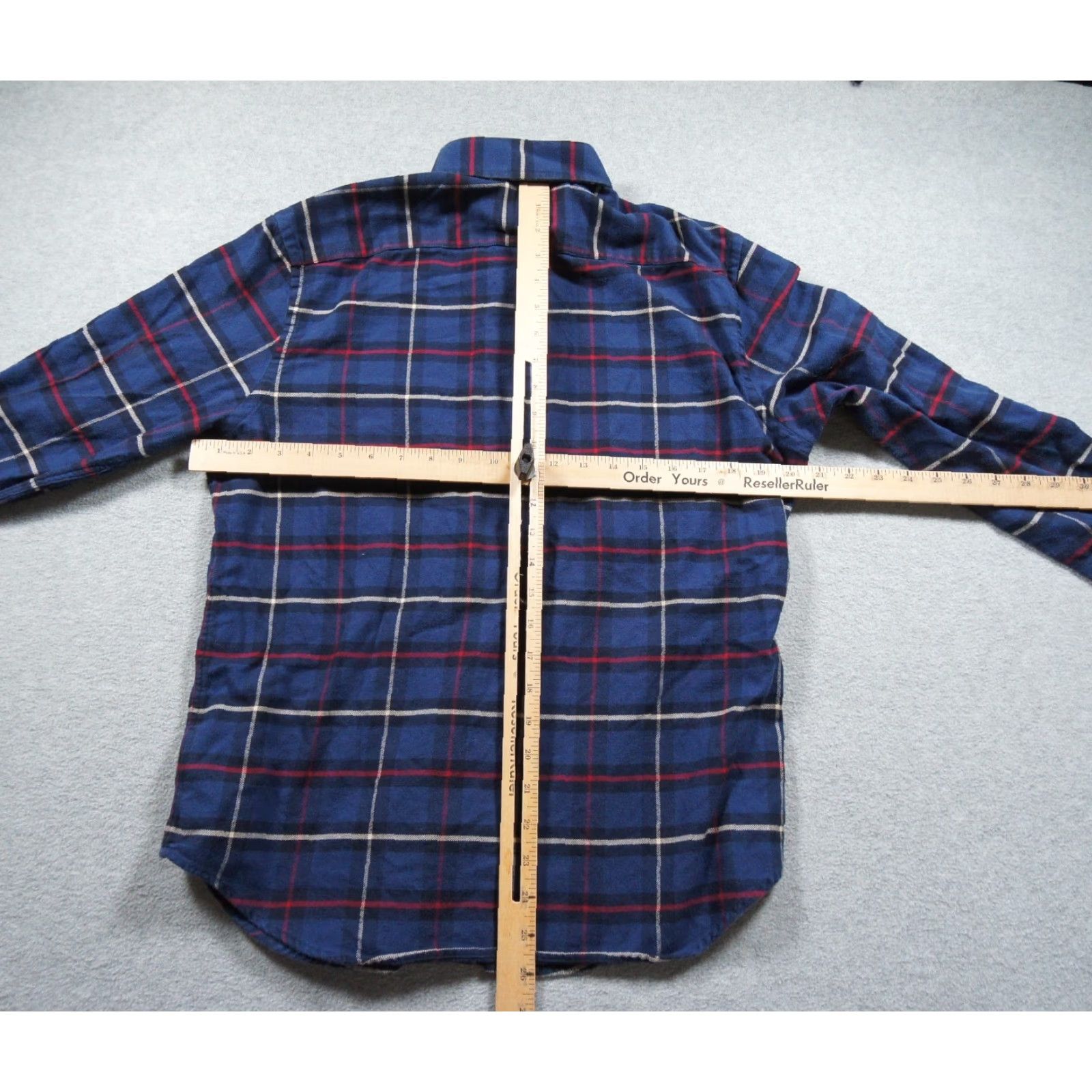 UNTUCKit UNTUCKit Shirt Mens Medium Blue Button Up Flannel Long Sleeve Plaid Andes Size US M / EU 48-50 / 2 - 7 Thumbnail