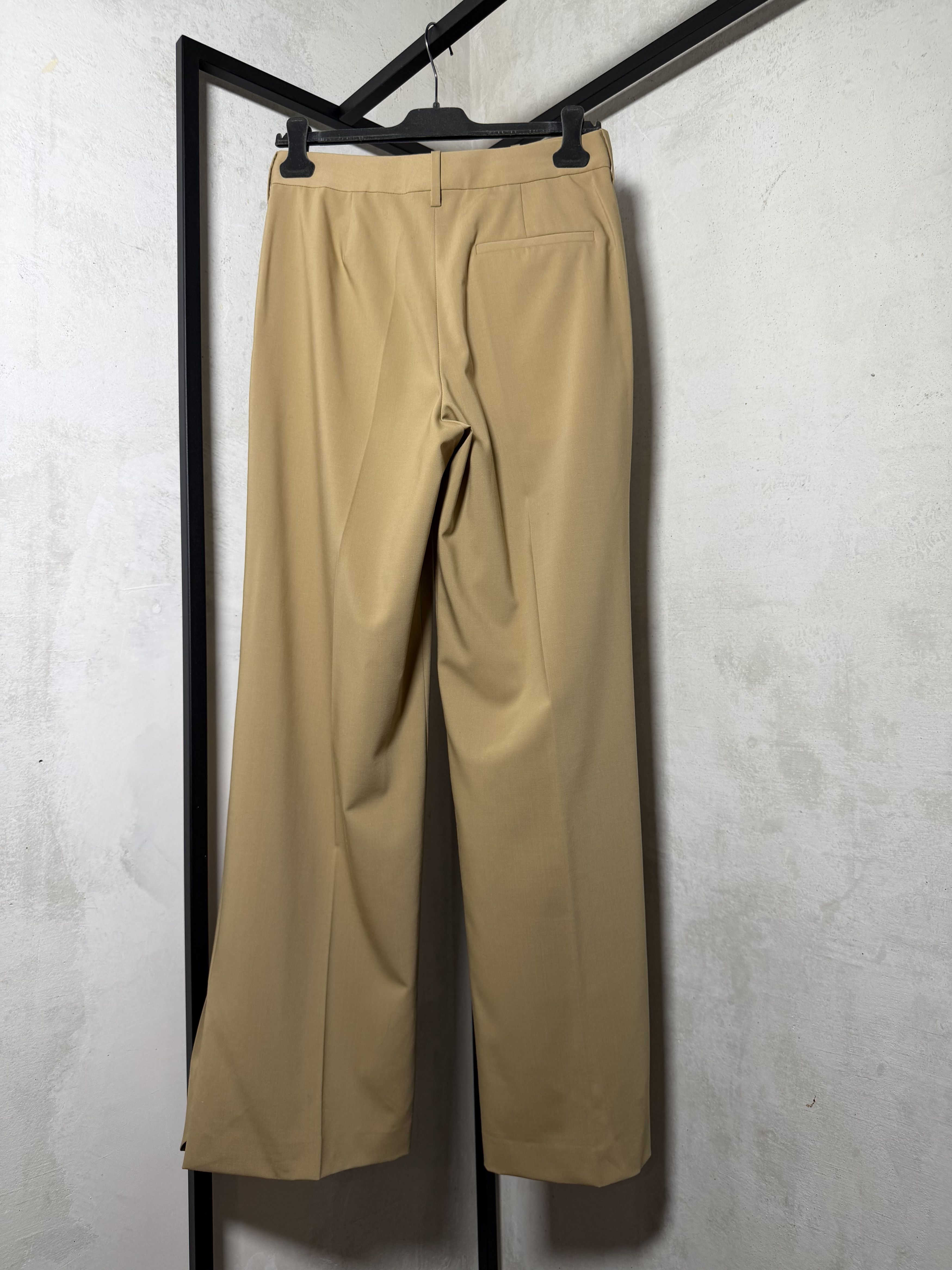 Loewe Loewe Beige Cotton Wide-Leg Pants Size 26" / US 2 / IT 38 - 5 Thumbnail
