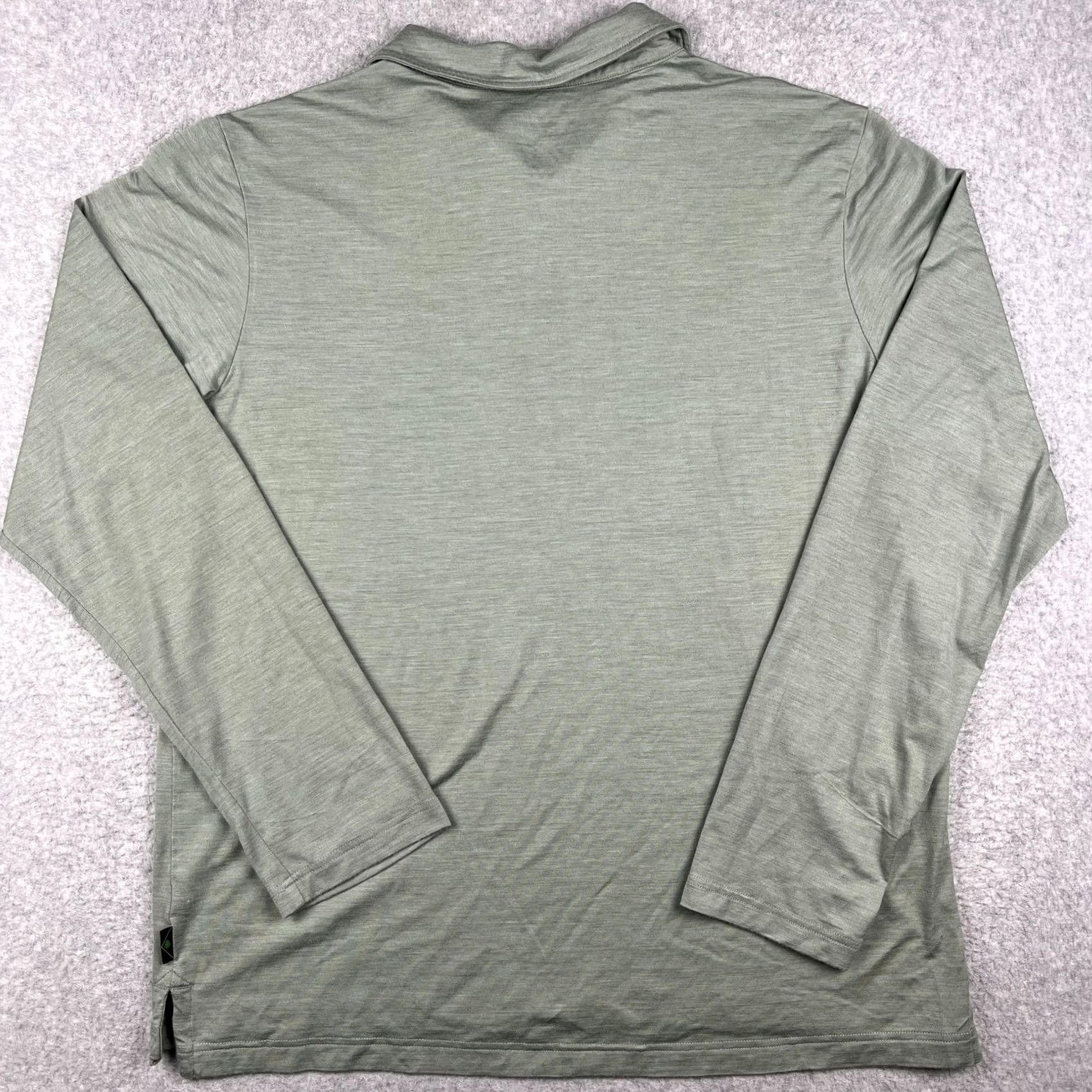 Vintage Stio Alpin Merino Wool Polo Lightweight Long Sleeve Shirt XL Mens Green Polo Shirt Mens XL Green Merino Wool Size US XL / EU 56 / 4 - 2 Thumbnail
