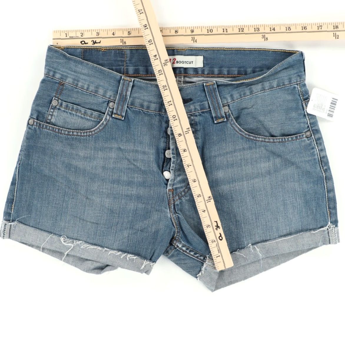 Denime Levis 512 Recycled Denim Shorts Blue Women's 32 Regular Jeans 512 Recycled Cotton Denim Shorts Blue Women 32 Regular Size 24" / US 00 / IT 34 - 3 Thumbnail