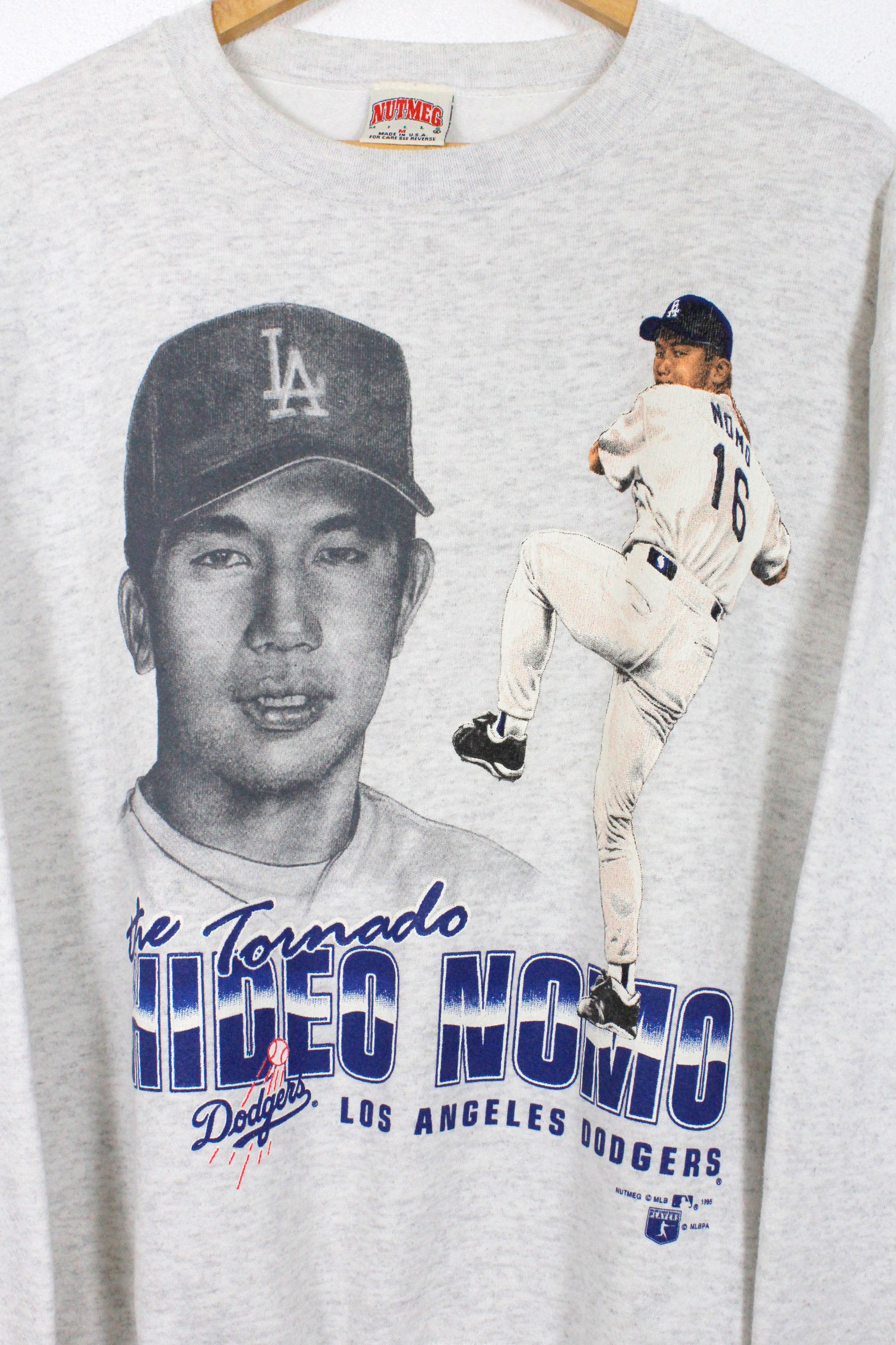 MLB × Nutmeg Vintage Los Angeles Dodgers Hideo Nomo Sweatshirt 90s Size US M / EU 48-50 / 2 - 3 Thumbnail