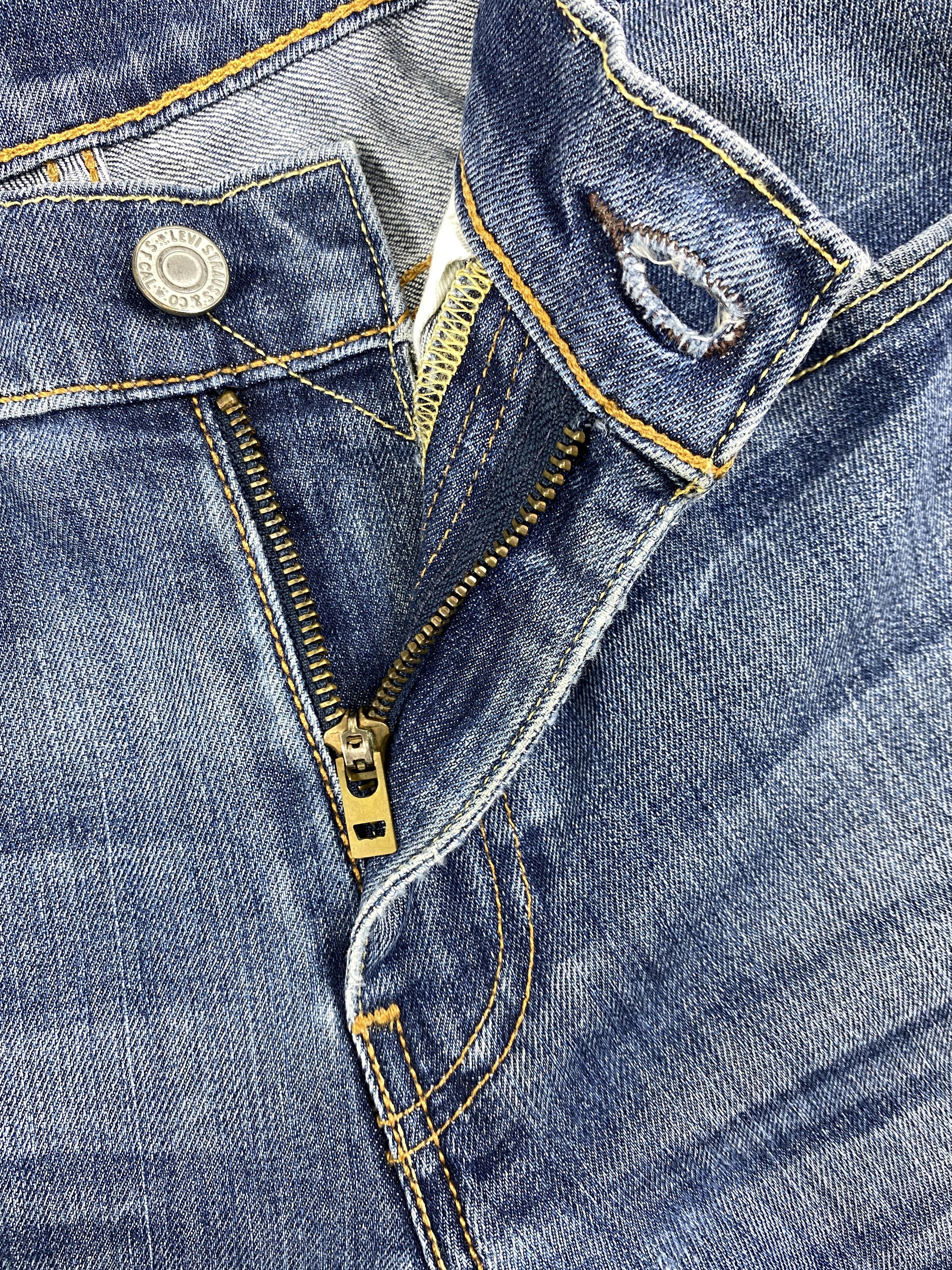 Levi's Distressed Blue Levi's 511 Jeans 33x28.5 Denim -SJ142 Size US 33 - 6 Thumbnail