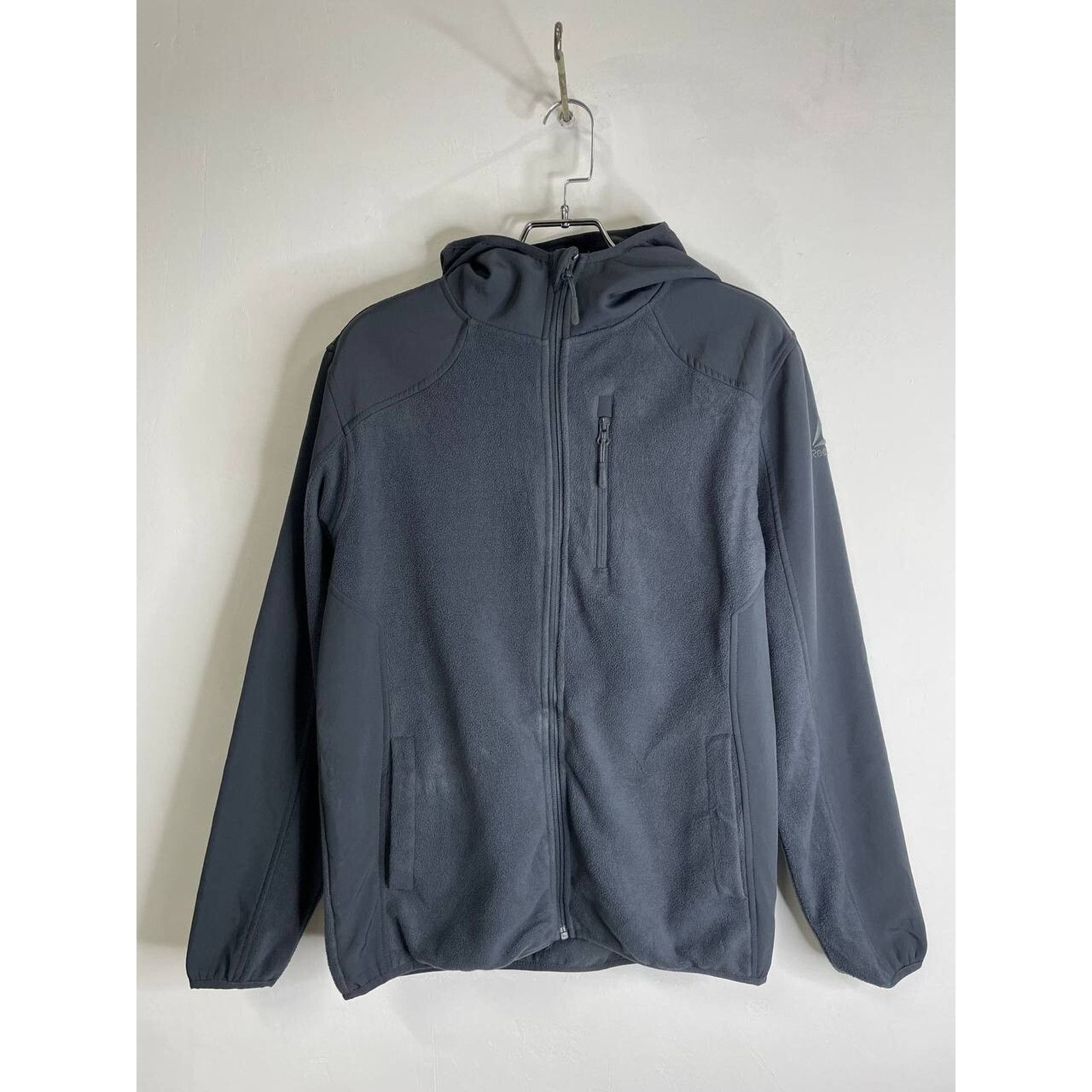 Reebok Vintage Reebok Black Full Zip Fleece Hoodie Jacket Size M Size US M / EU 48-50 / 2 - 1 Thumbnail