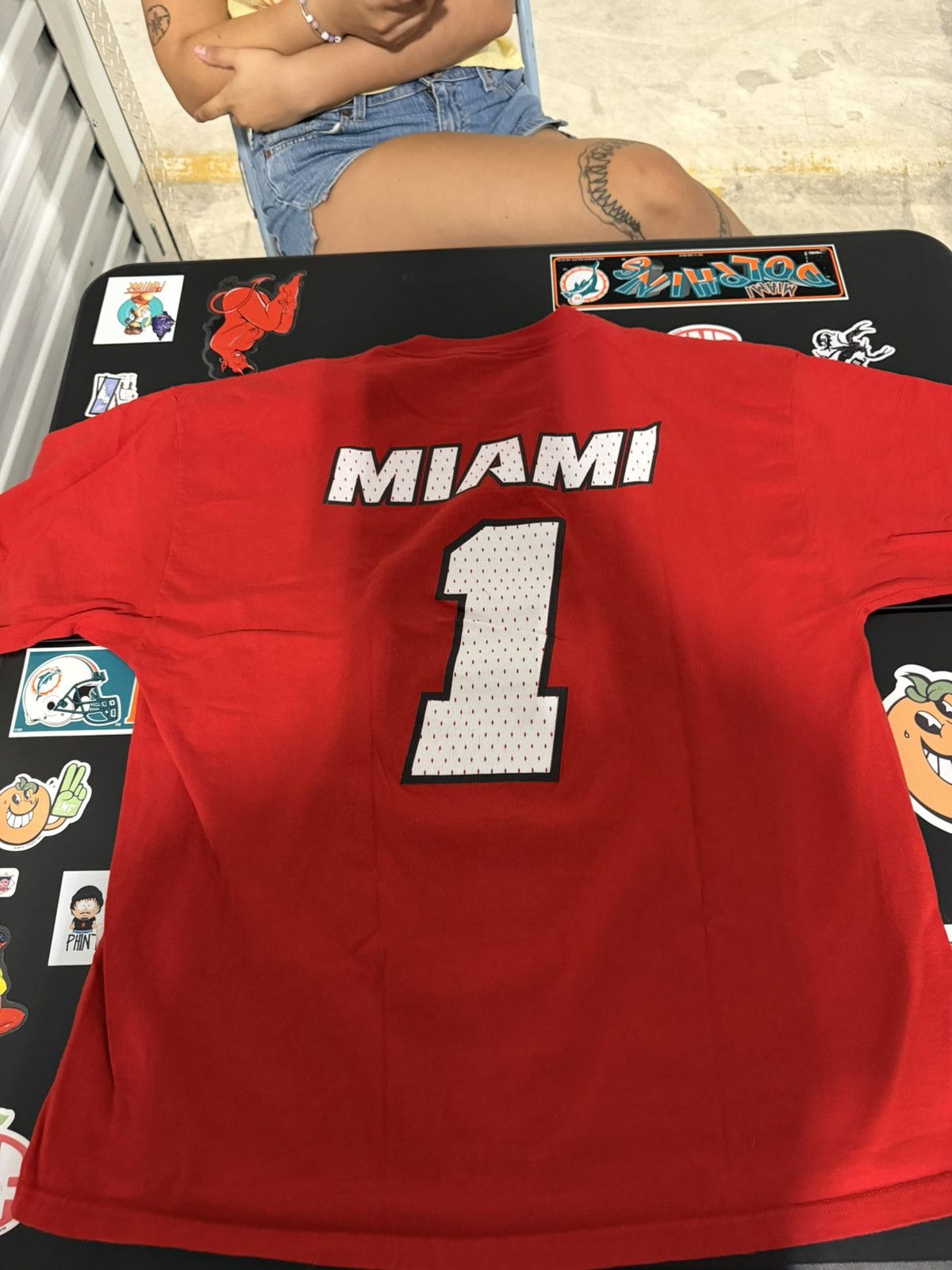 NBA Y2K Vintage Miami Heat The Red Zone Tee XL Size US XL / EU 56 / 4 - 3 Thumbnail