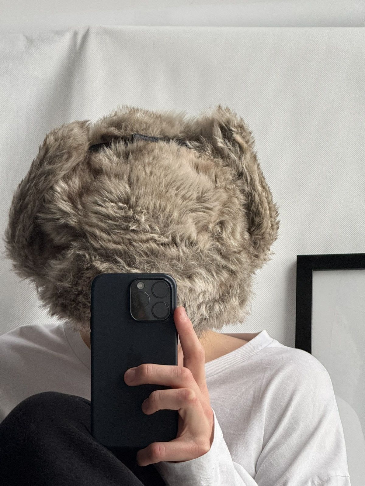 Japanese Brand Vintage fuzzy mohair japanese ushanka hat avant garde Size ONE SIZE - 6 Thumbnail