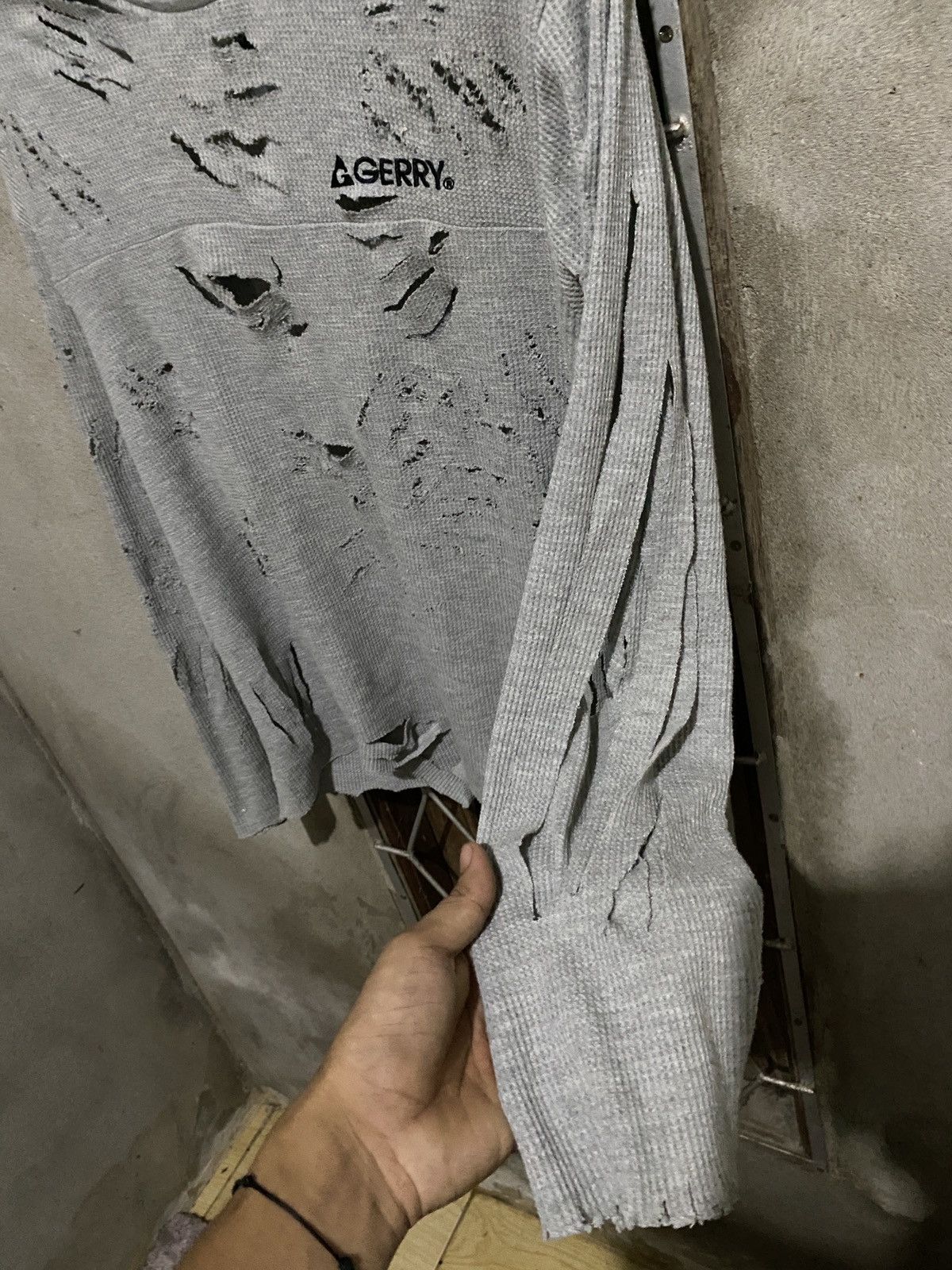 14th Addiction × If Six Was Nine × Le Grande Bleu (L.G.B.) Longsleeve Gerry Distressed Size US L / EU 52-54 / 3 - 4 Thumbnail