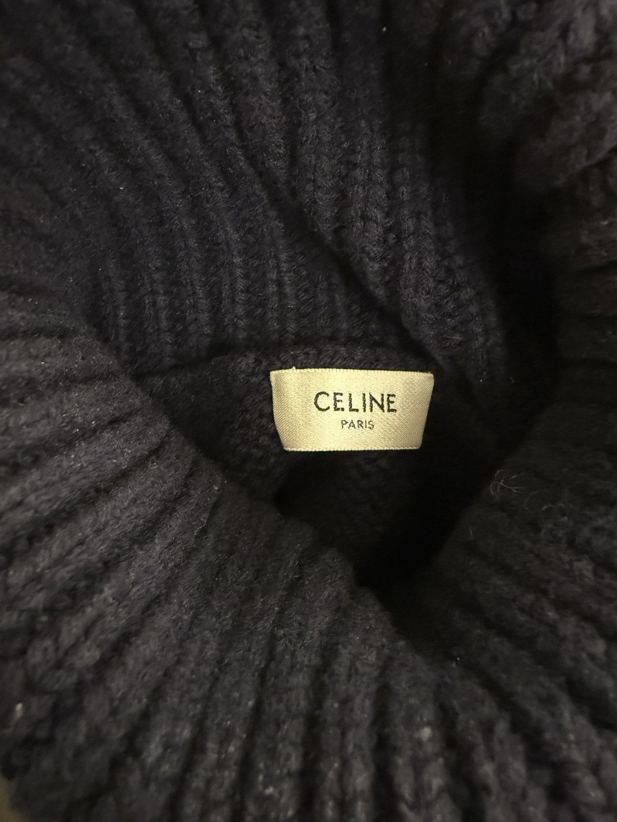 Celine Celine Navy turtle neck wool/ cashmere sweater XS Size XS / US 0-2 / IT 36-38 - 8 Thumbnail