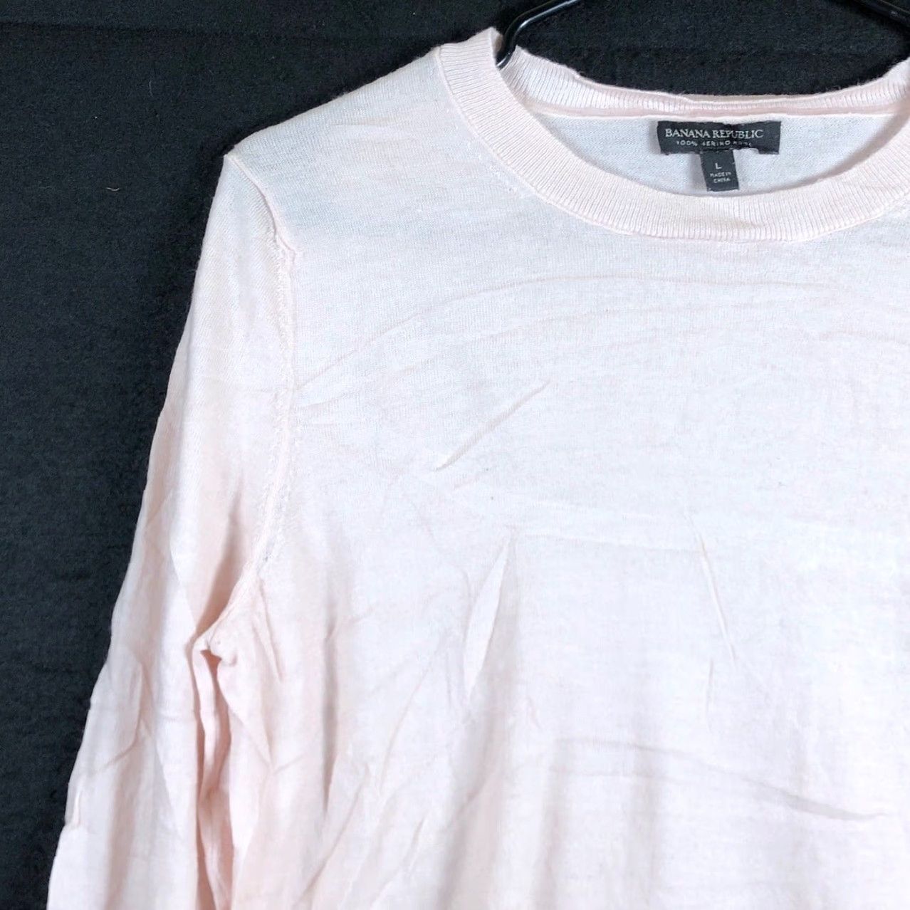 Banana Republic Banana Republic Women Sweater Crew Neck 100% Merino Wool Long Sleeve L Pink Pullover Knit Workwear Casual Women's Clothes Size L / US 10 / IT 46 - 4 Thumbnail