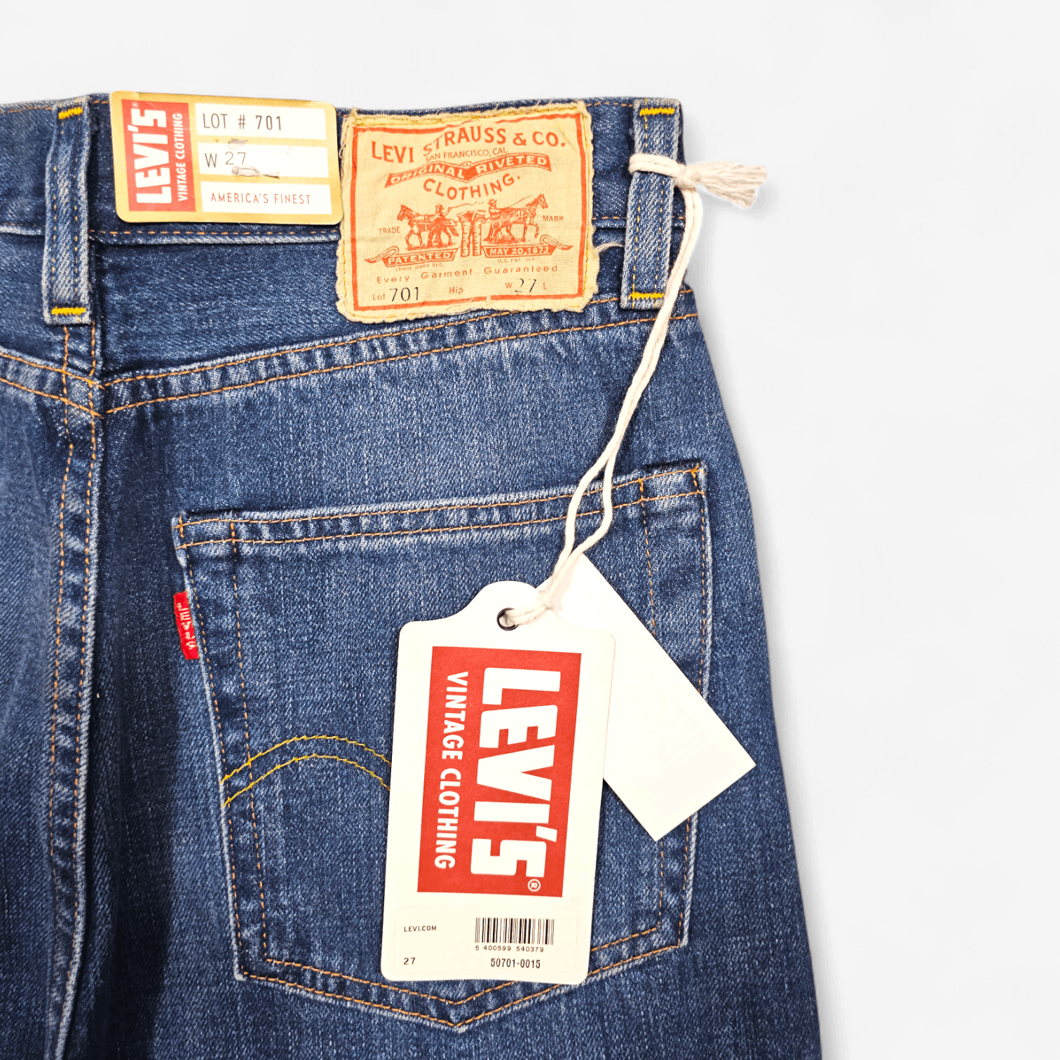 Levi's Vintage Clothing NWT LVC Levi's Vintage Clothing 1950s 701 Selvedge Big E Size 27" / US 4 / IT 40 - 7 Thumbnail