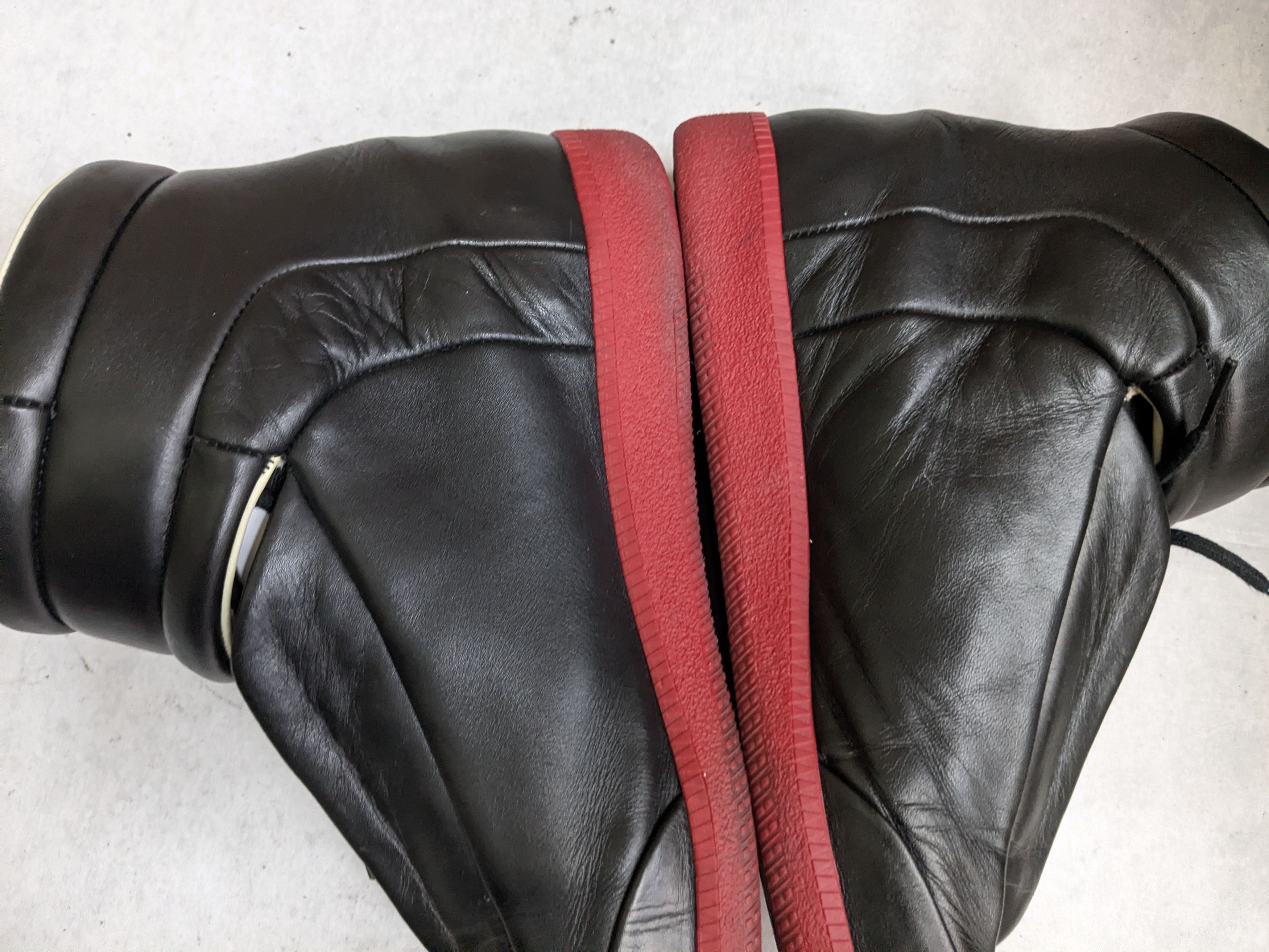 Maison Margiela Maison Margiela Future Black Red 11 44 Leather High Tops Size US 11 / EU 44 - 15 Thumbnail