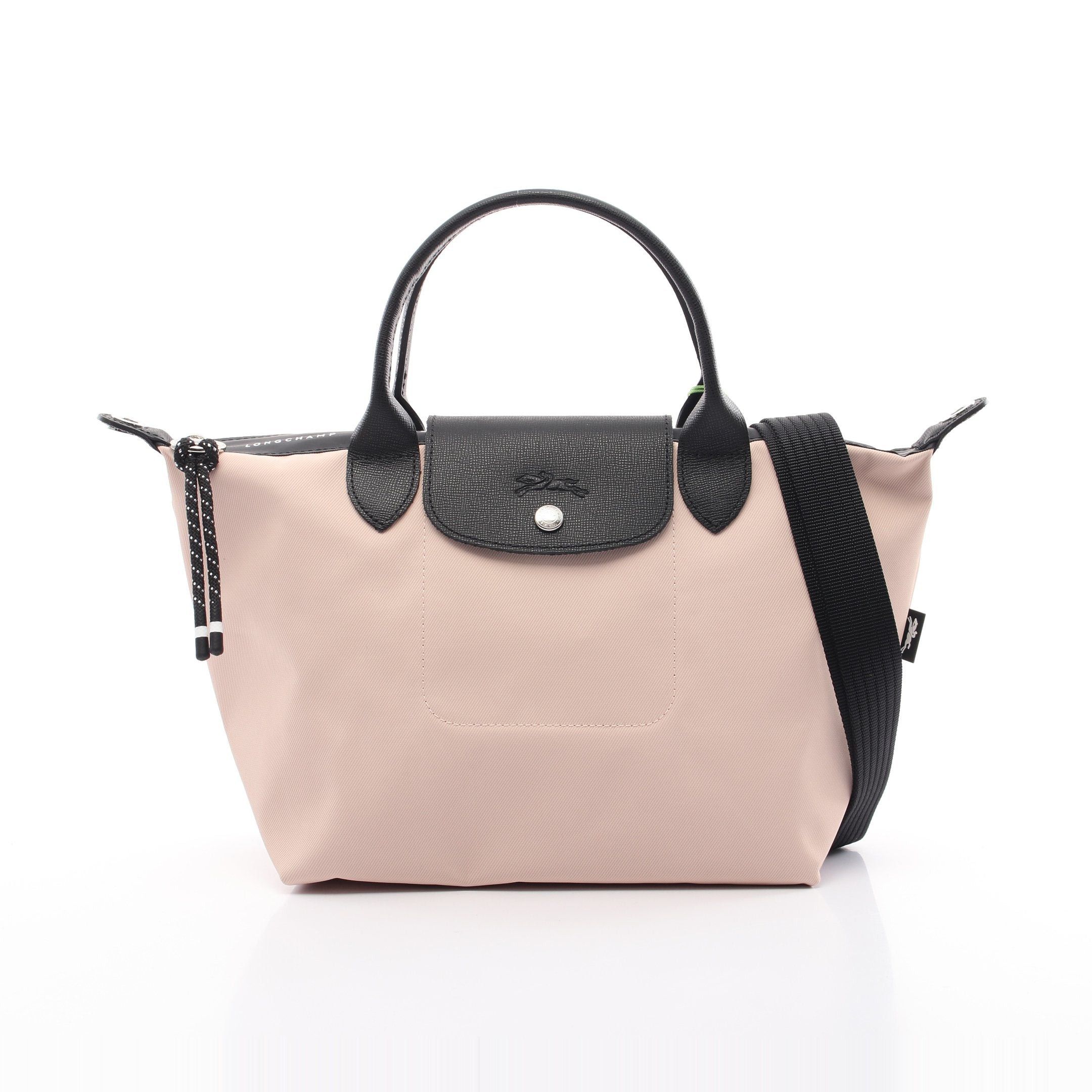 Longchamp Longchamp Le Preage Energy S Top Handle Handbag Tote Bag Nylon Leather Light Pink Black Size ONE SIZE - 1 Thumbnail