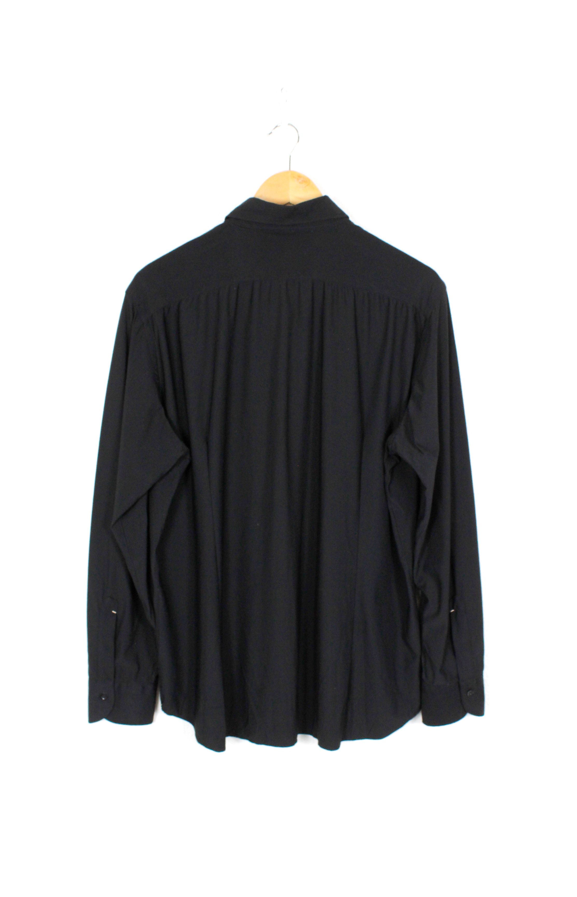 Mazzarelli Mazzarelli Italy Black Formal Dress Shirt 44 Size US L / EU 52-54 / 3 - 5 Thumbnail