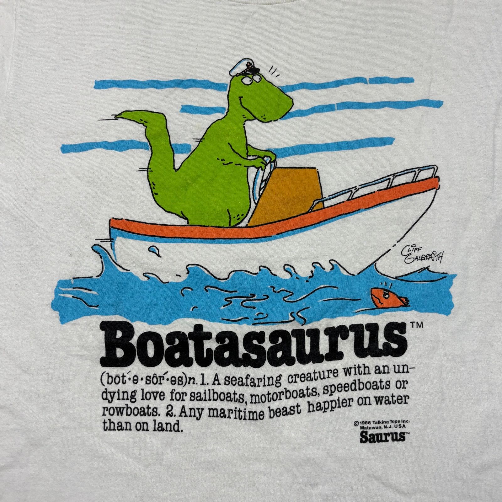 Vintage Vintage 80s Boatasaurus Boating Single Stitch Shirt Men's L Size US L / EU 52-54 / 3 - 3 Thumbnail