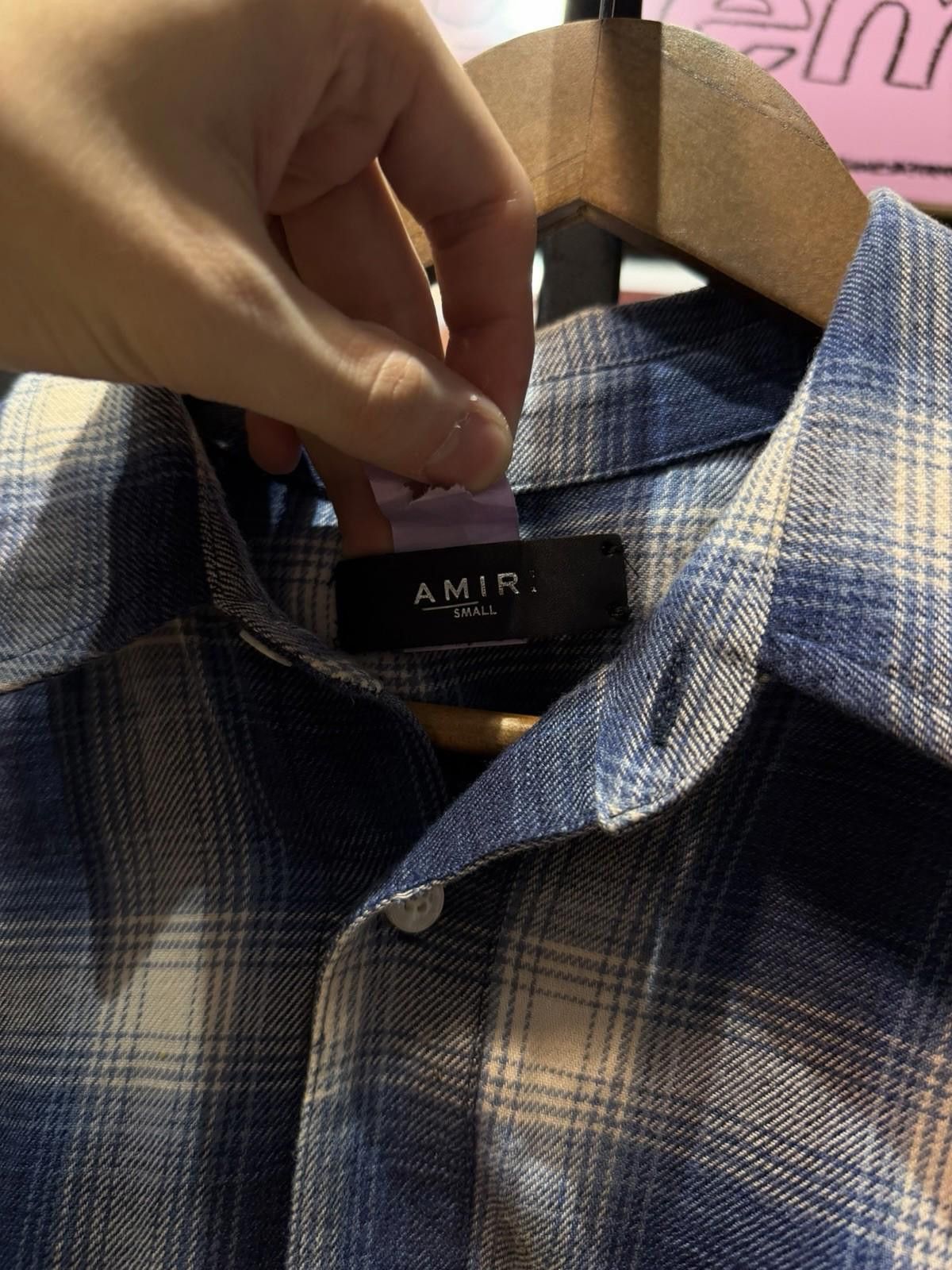 Amiri AMIRI Plaid Flannel Shirt Blue Black Star Men's Size Small Size US S / EU 44-46 / 1 - 10 Thumbnail