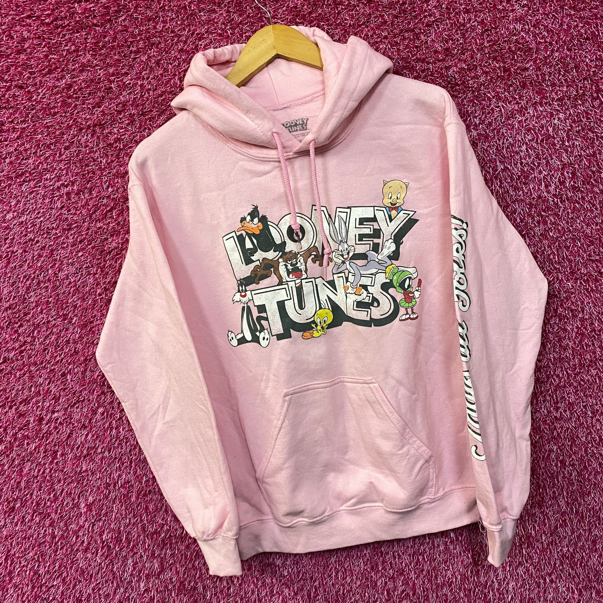 Warner Bros Looney Tunes That's All Folks Classic Cartoons Graphic Hoodi Size US S / EU 44-46 / 1 - 3 Thumbnail