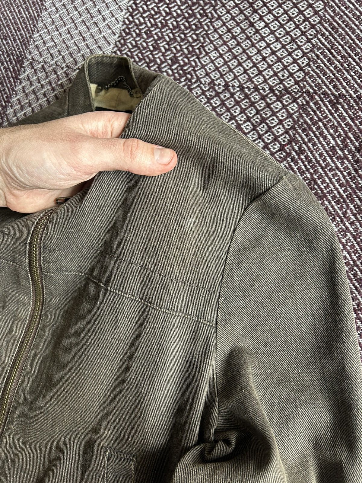 Allsaints × Vintage Vintage Allsaints Washed Avantgarde Style Bomber Jacket Sz S Size S / US 4 / IT 40 - 8 Thumbnail