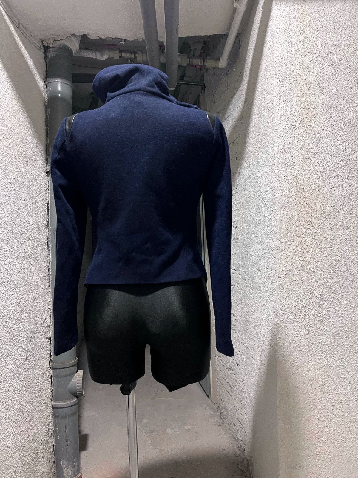 Rick Owens Asymmetrical Zip Avant Garde Jacket Size L / US 10 / IT 46 - 4 Thumbnail