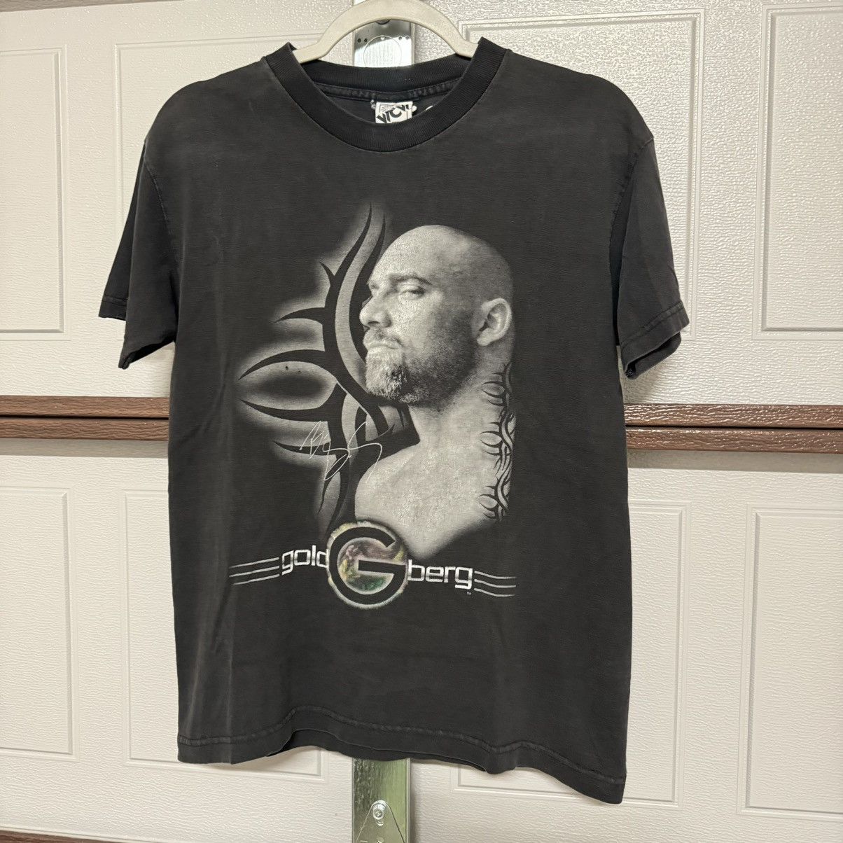 vintage 90s wcw faded Goldberg WWE small