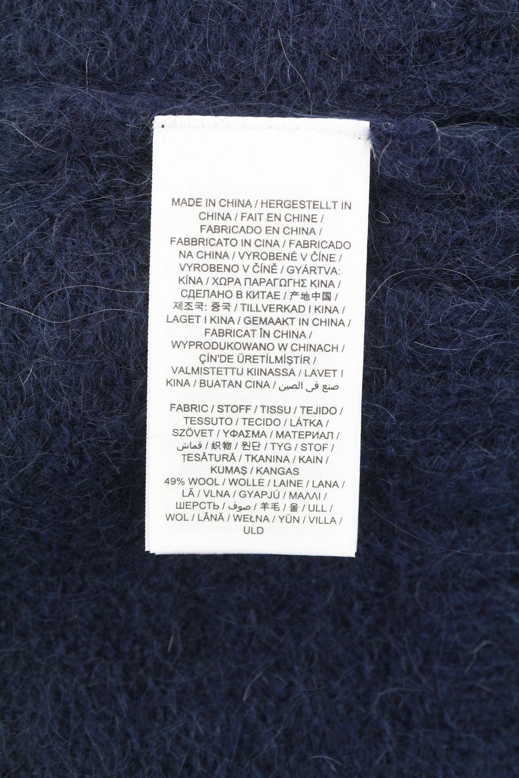 Gant MOHAIR V-NECK M Evening Blue Wool Blend Jumper 87228 Size M / US 6-8 / IT 42-44 - 8 Thumbnail