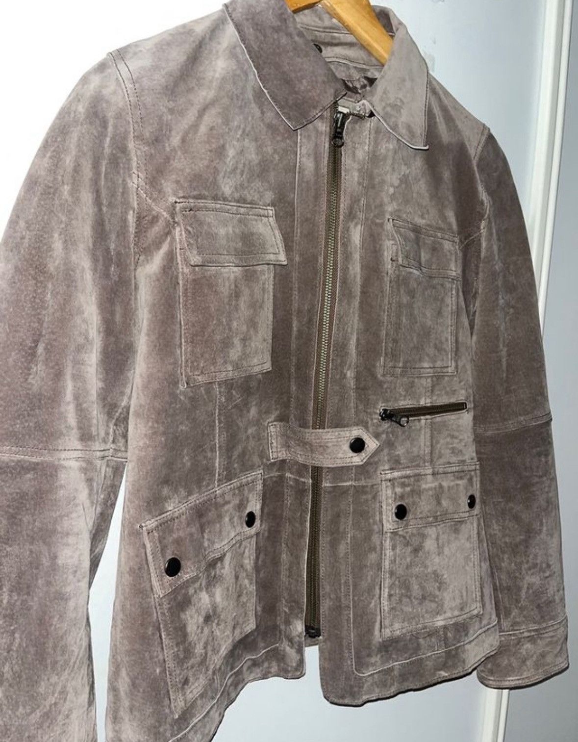 Other Leather suede gray jacket M Size US M / EU 48-50 / 2 - 2 Thumbnail