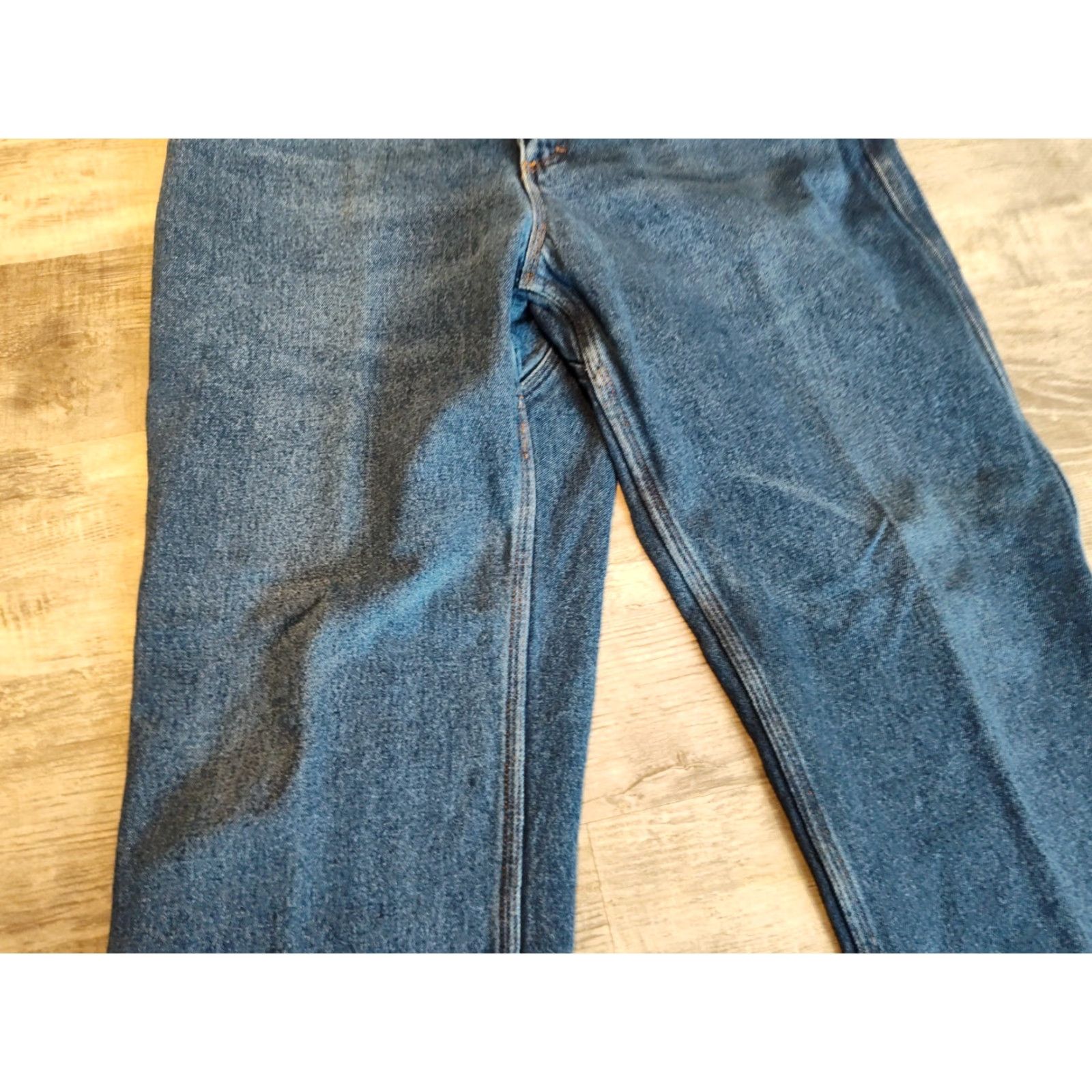 CO Duluth Trading Co Men's Flannel-Lined Jeans 38X30 Blue Ballroom Workwear Size US 38 / EU 54 - 4 Thumbnail