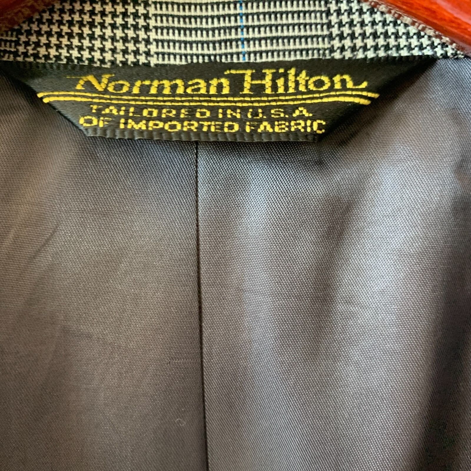 Other Norman Hilton Double Breasted Blazer Men 39L Peak Lapel Wool Size 38R - 3 Thumbnail
