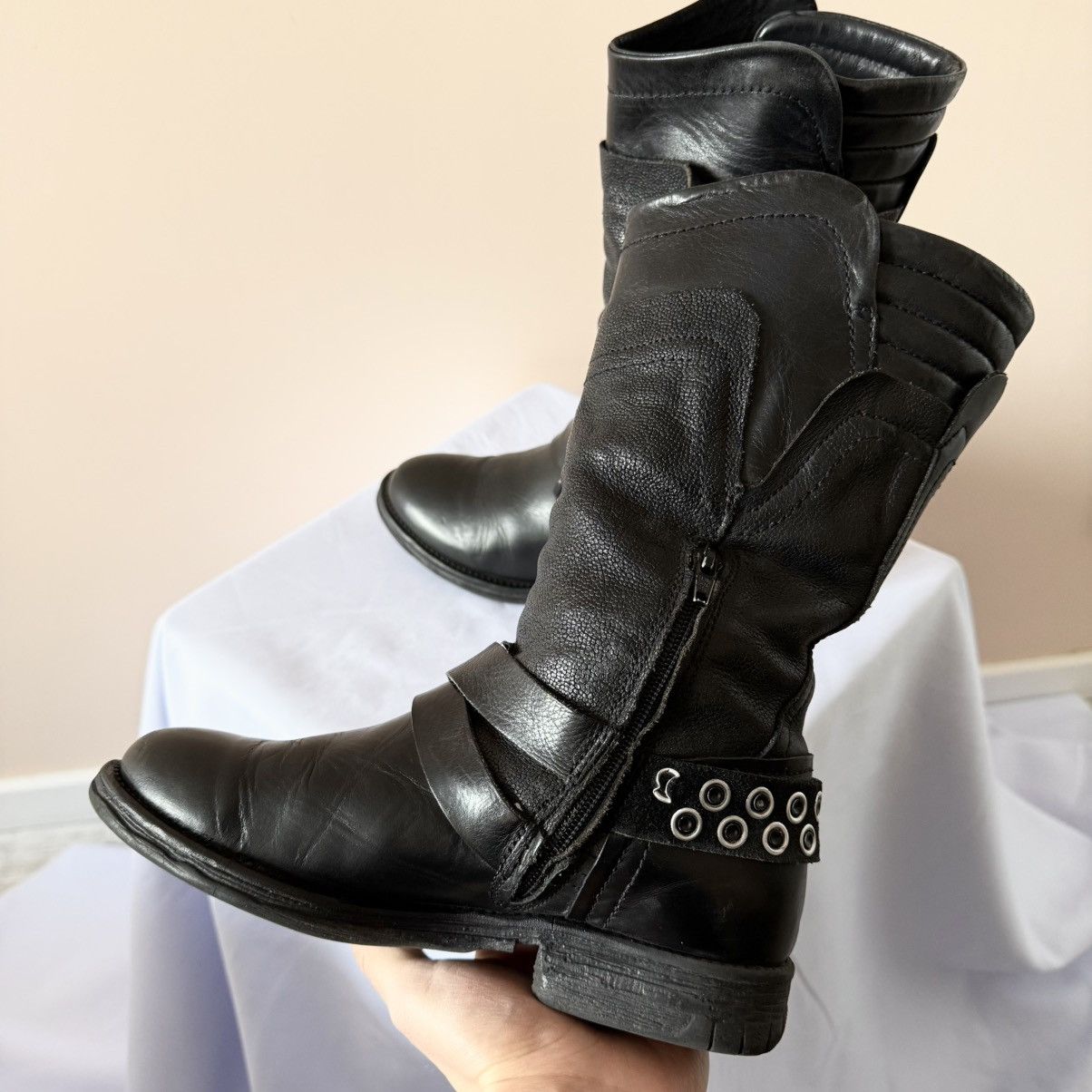A.S.98 Avantgarde A.S.98 Guidi Yohji Yamamoto Style Biker Boots Size US 6 / IT 36 - 6 Thumbnail