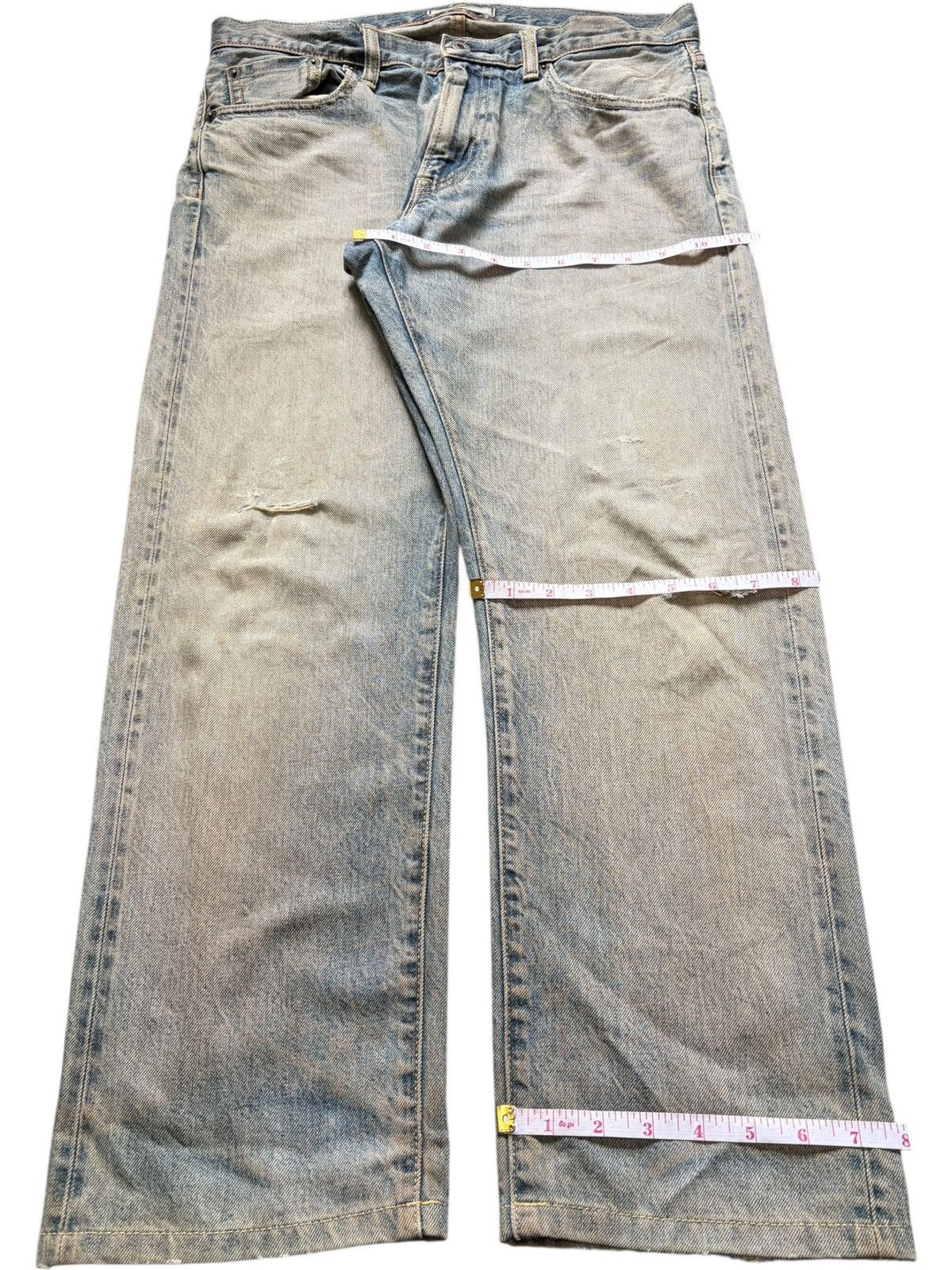 Uniqlo Vintage Uniqlo Selvedge Mud Wash Distressed Jeans Size US 31 - 8 Thumbnail