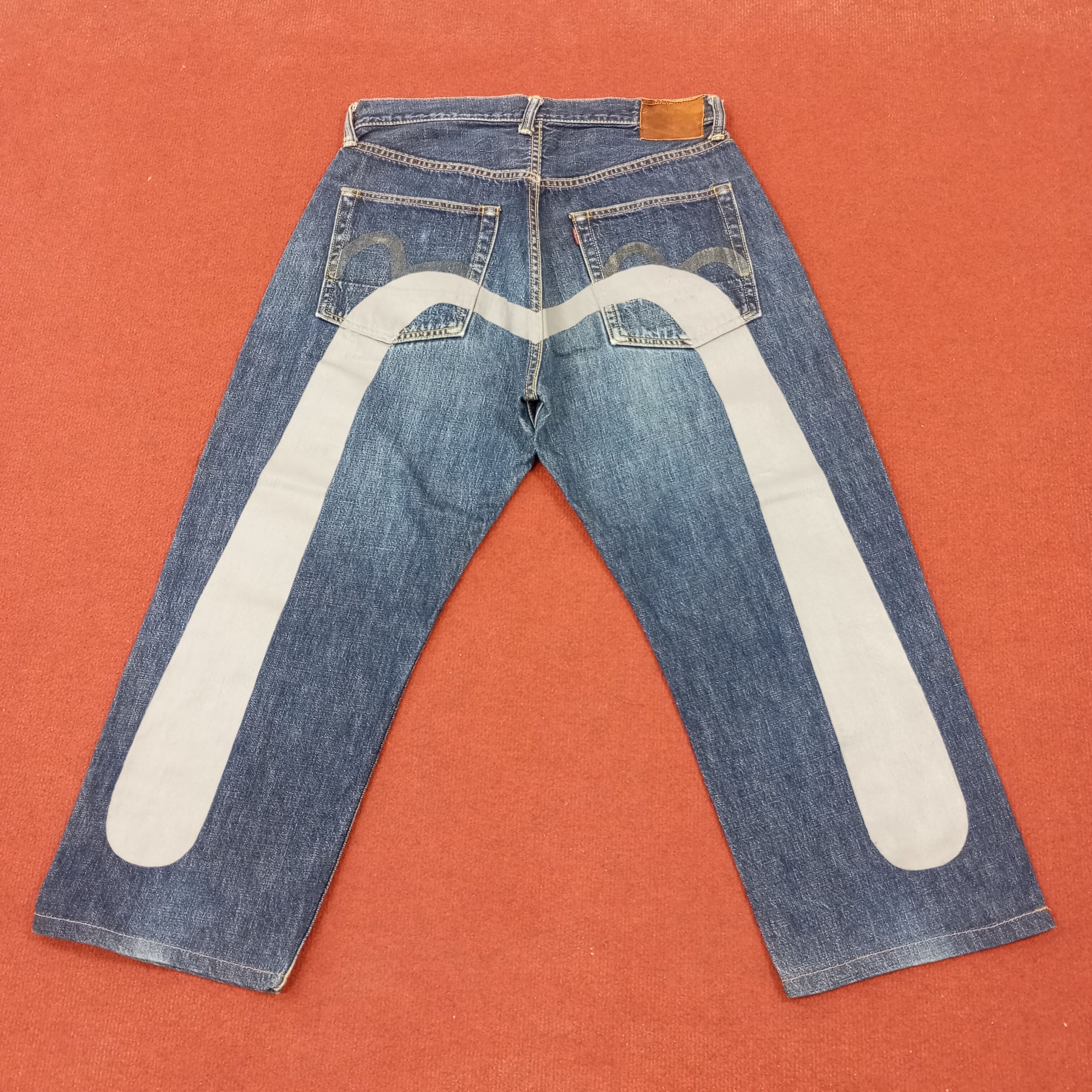 Evisu × Japanese Brand × Vintage Evisu Japanese Brand Fashion Style Custom Daicock Jeans Size US 31 - 1 Thumbnail