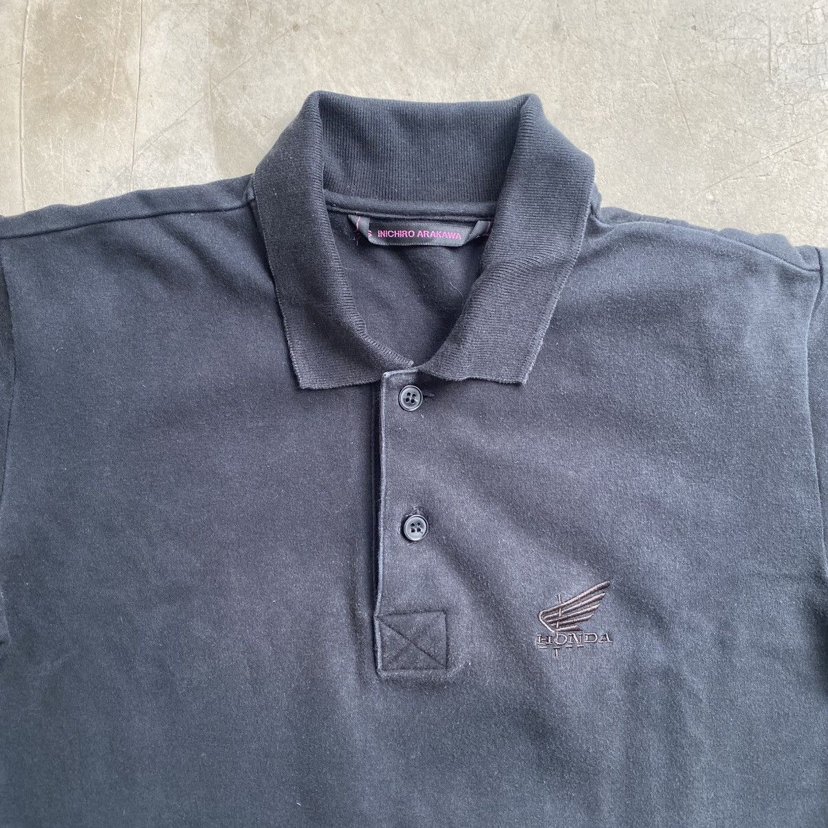 SHINICHIRO ARAKAWA Vintage Shinichiro Arakawa x Honda Long Sleeve Polo Shirt Size US M / EU 48-50 / 2 - 2 Thumbnail
