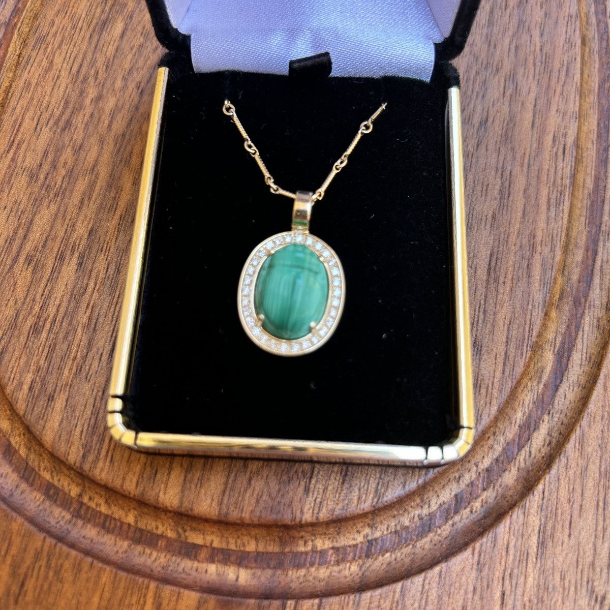 Other Kyle Chan 14K Gold Scarab Necklace | Malachite & Diamonds Size ONE SIZE - 5 Thumbnail