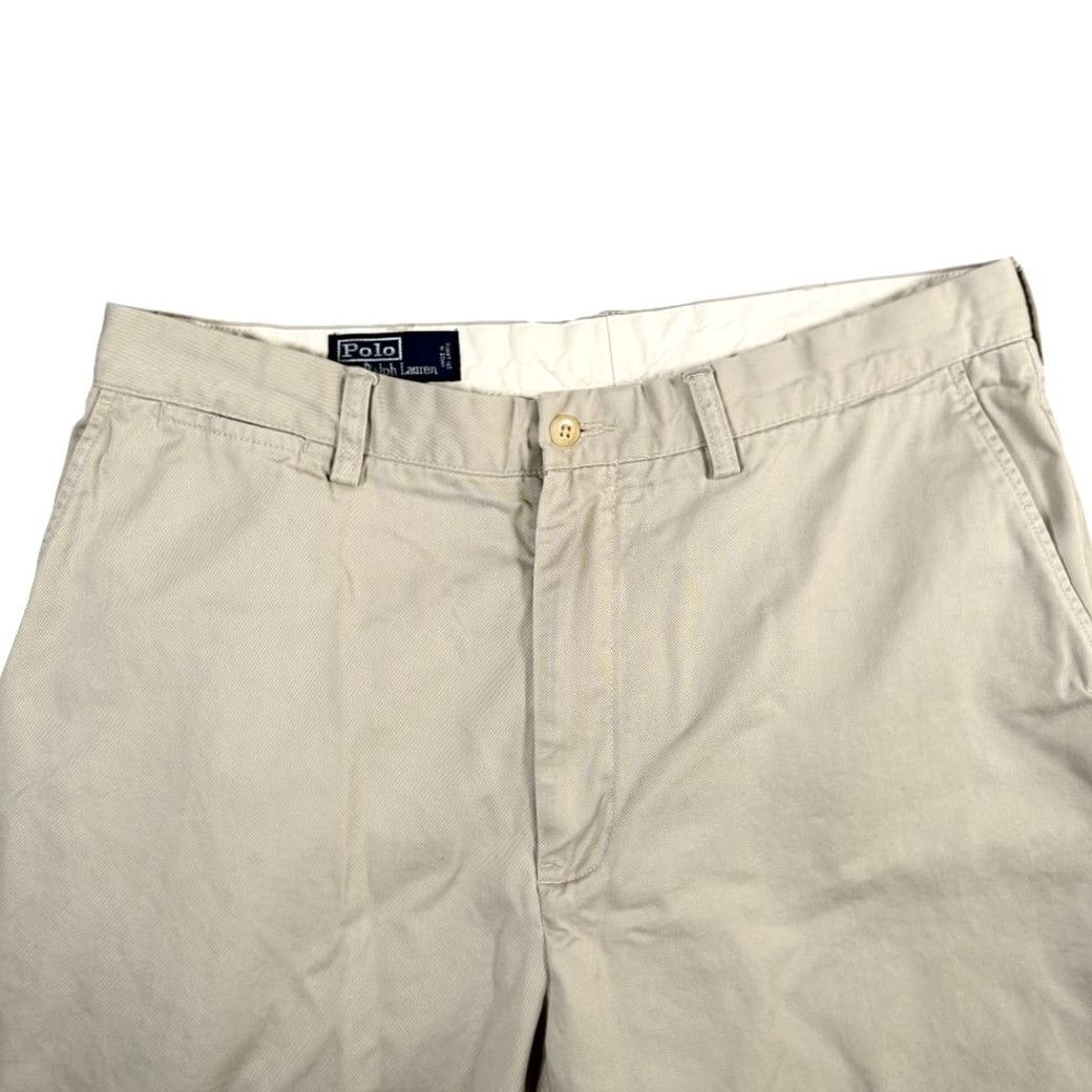 Polo Ralph Lauren VINTAGE Polo Ralph Lauren Prospect Pants Mens 35x30 Brown Khaki Tan 90s Preppy Logo Chino Casual Cotton Pants Mens Regular 35 Inseam 30 Size US S / EU 44-46 / 1 - 3 Thumbnail