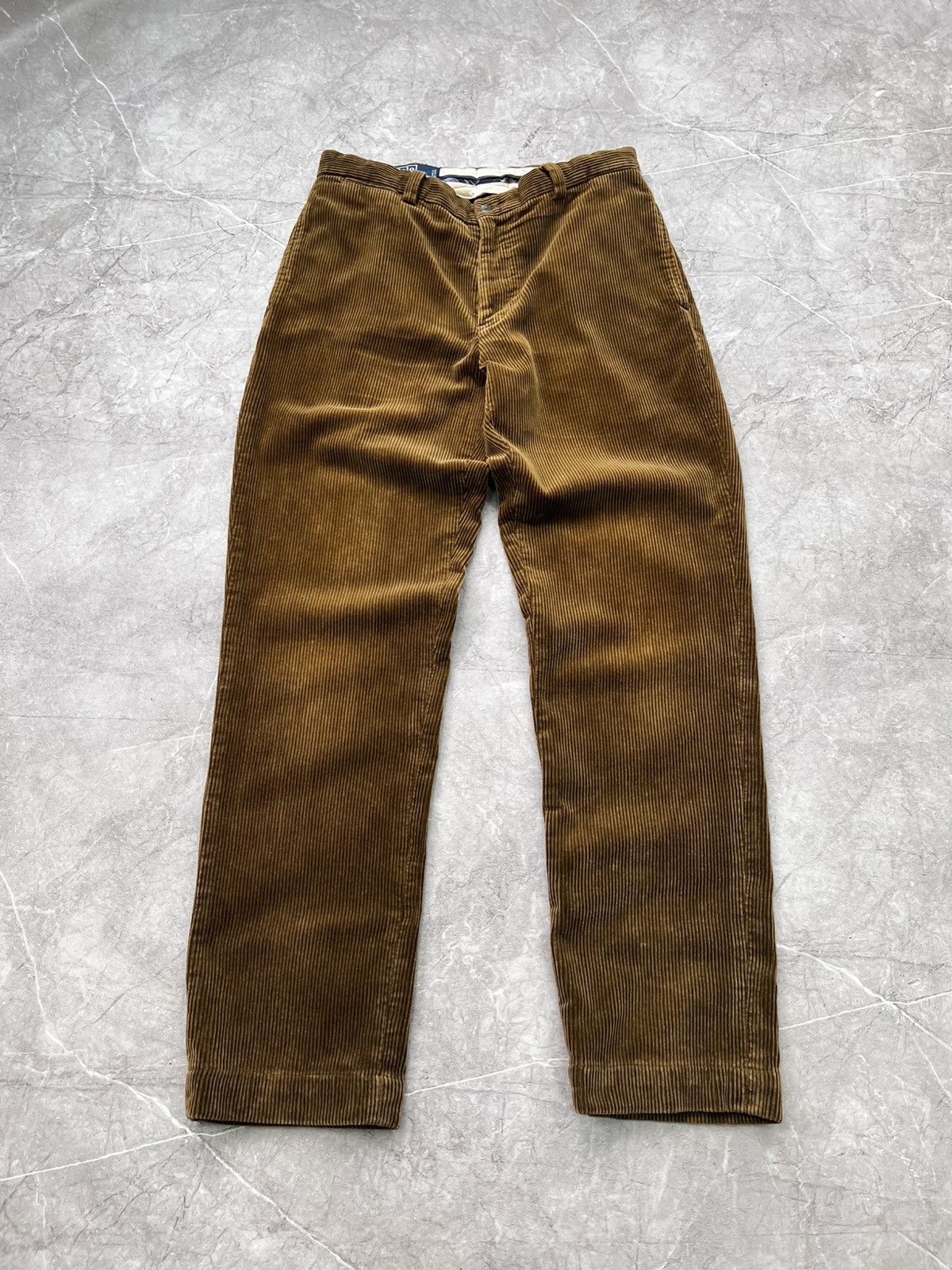 Polo Ralph Lauren × Vintage Vintage Velvet Corduroy Polo Ralph Lauren Baggy Pants Size US 34 / EU 50 - 1 Thumbnail