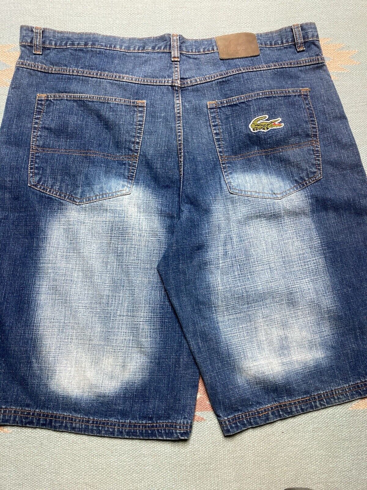 Lacoste × Vintage y2k baggy jeans shorts lacoste faded southpole alligator 44 Size US 44 / EU 60 - 8 Thumbnail