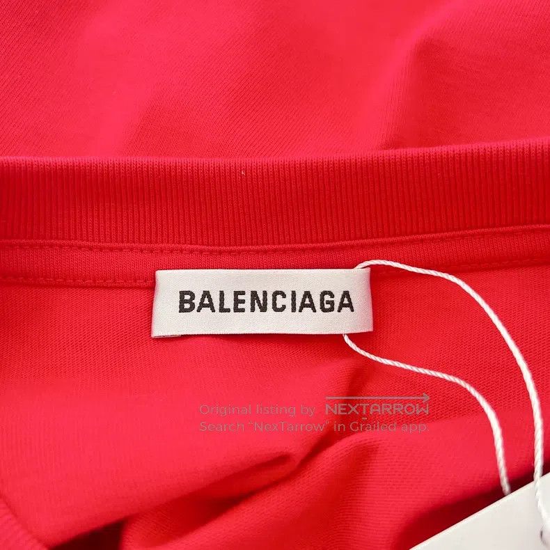 Balenciaga Balenciaga Red Short Sleeve Top Size US M / EU 48-50 / 2 - 7 Thumbnail