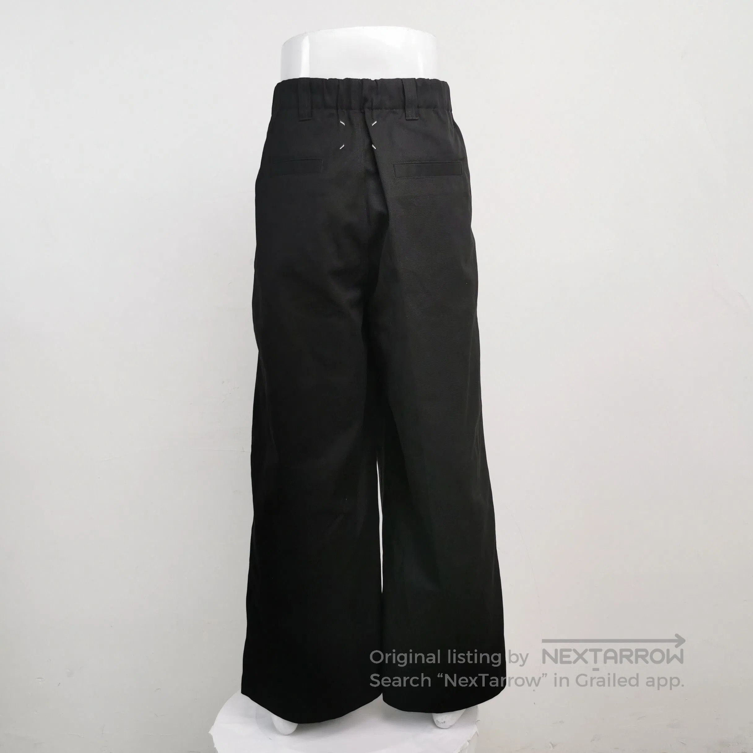 Maison Margiela Maison Margiela Cotton Solid Wide-Leg Pants. Size US 32 / EU 48 - 1 Thumbnail