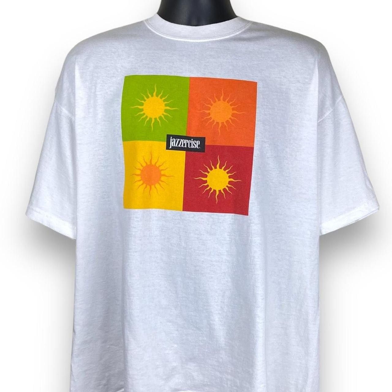 Gildan × Vintage Vintage Gildan Jazzercise Dance Aerobic Art Festival Tshirt Size US XL / EU 56 / 4 - 1 Thumbnail