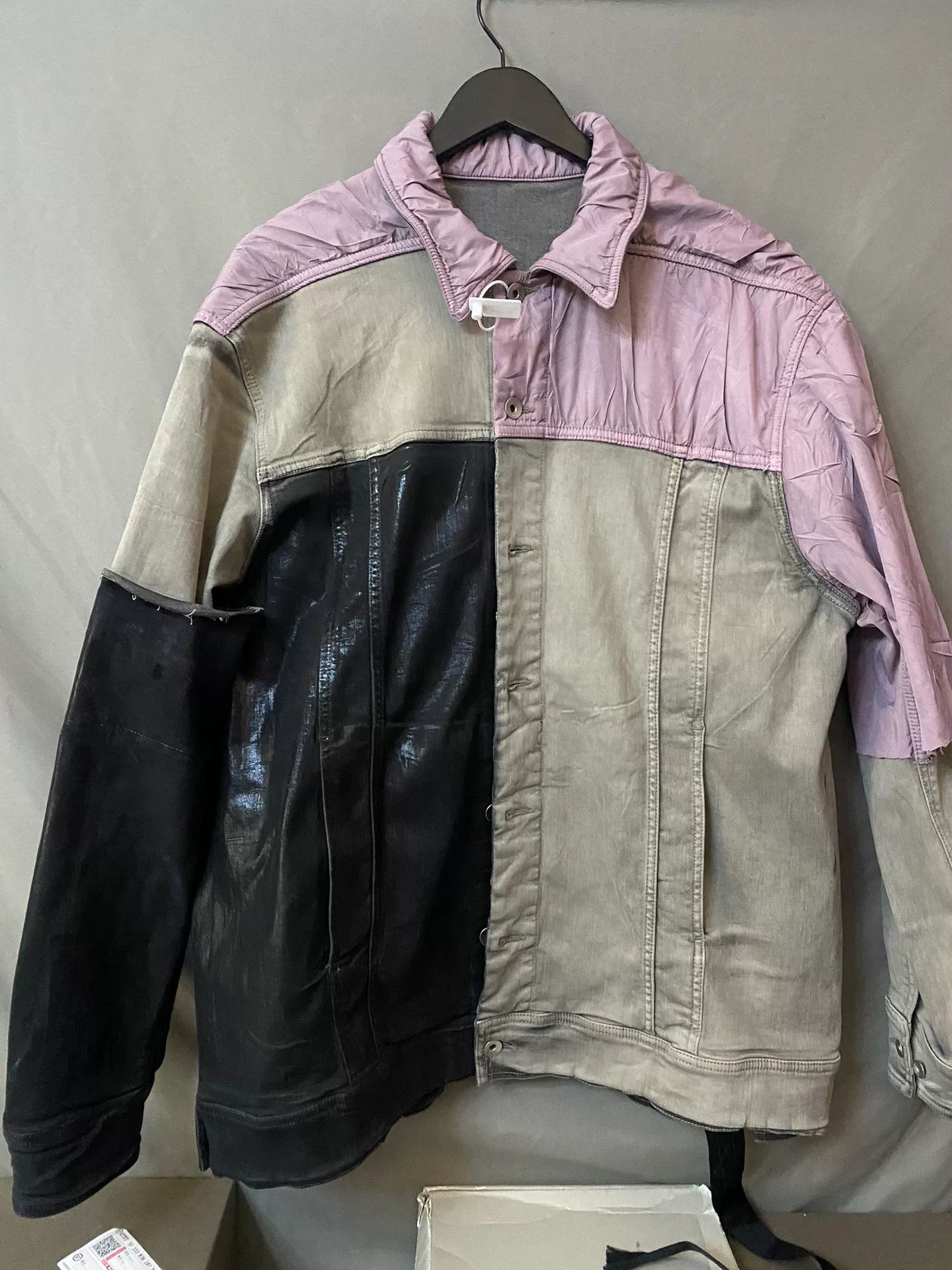 Rick Owens Rick Owens Patchwork Pink Light Jacket S Men Size US S / EU 44-46 / 1 - 1 Thumbnail