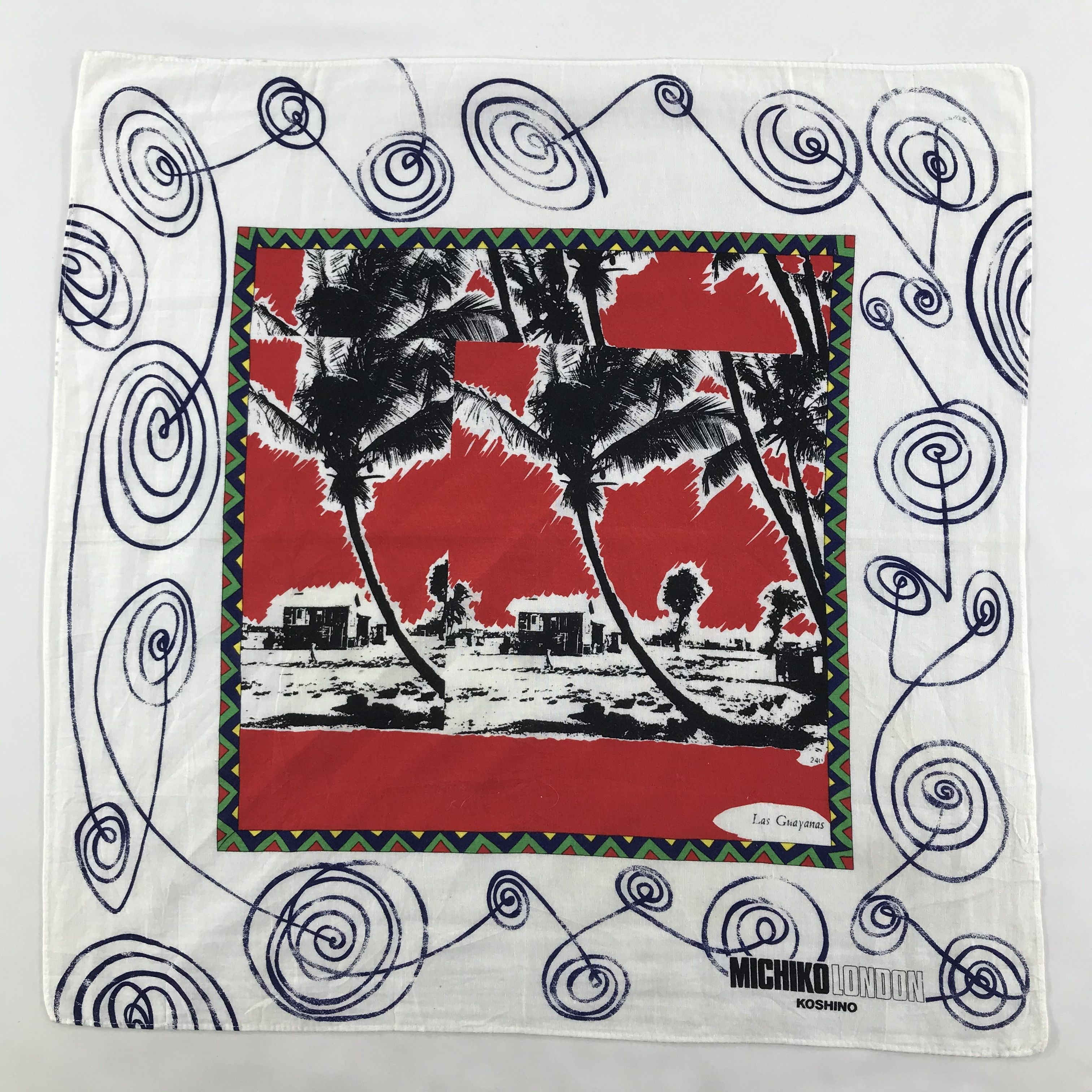 Michiko Koshino London × Vintage Michiko London Bandana / Handkerchief / Neckerchief - S1335 Size ONE SIZE - 1 Thumbnail