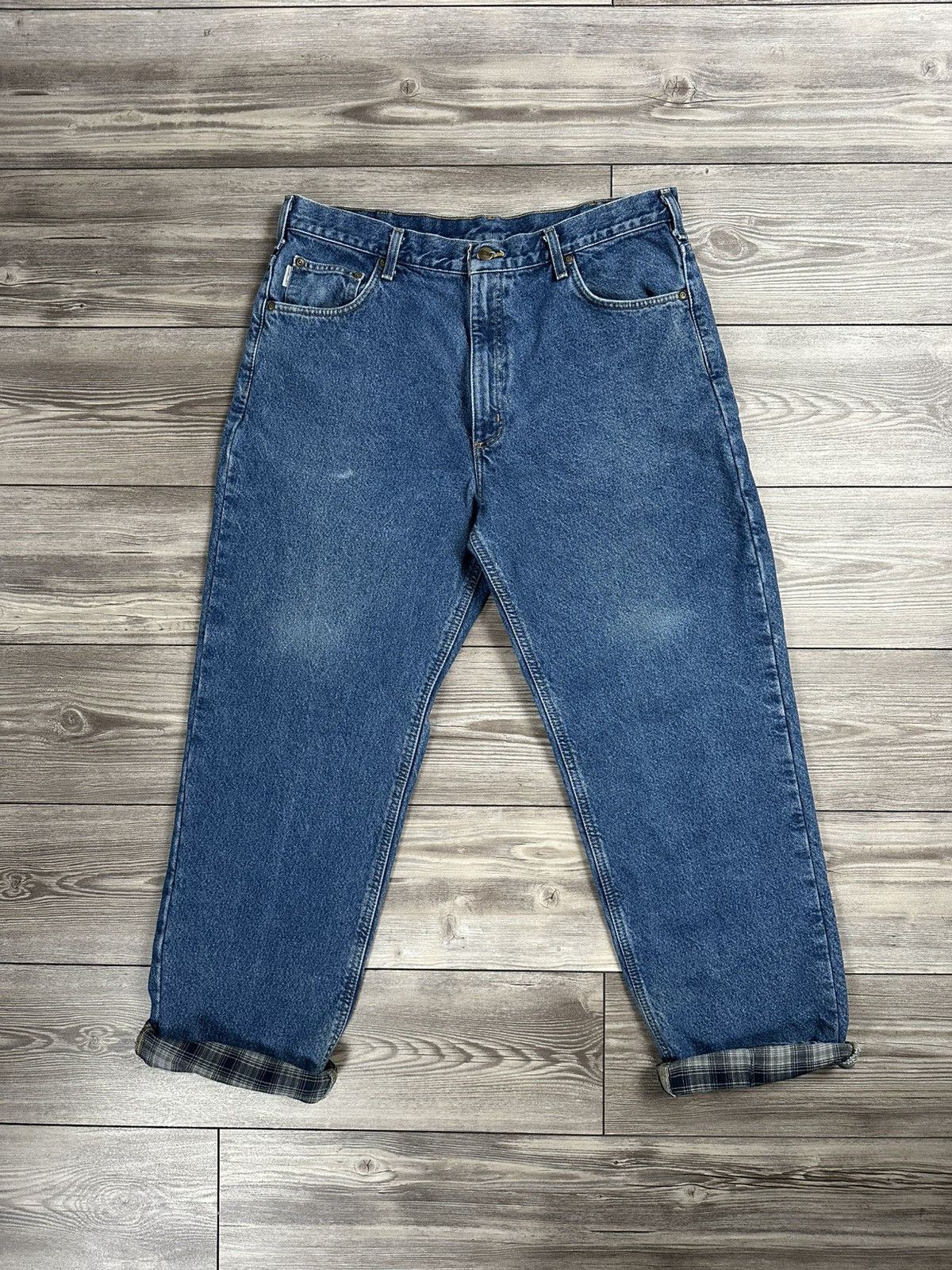 Carhartt × Vintage Carhartt Flannel Lined Jeans Size US 38 / EU 54 - 1 Thumbnail