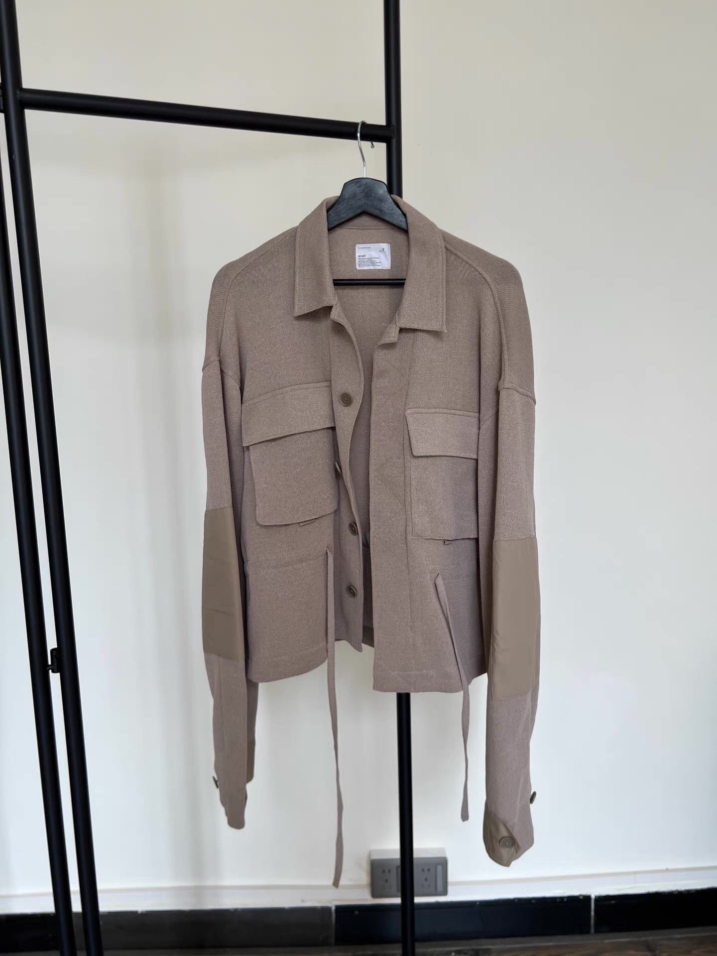 Vintage Scair Vintage Textured Boxy Cropped Panel Jacket Q13 Size US M / EU 48-50 / 2 - 1 Thumbnail