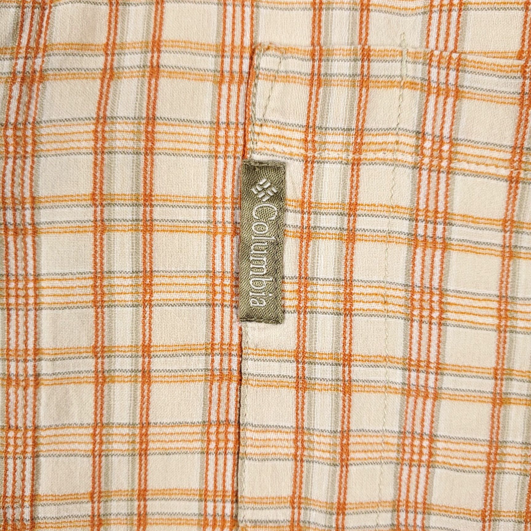 Vintage Columbia Shirt Mens XL Orange Plaid Button-Up Short Sleeve Size US XL / EU 56 / 4 - 2 Thumbnail